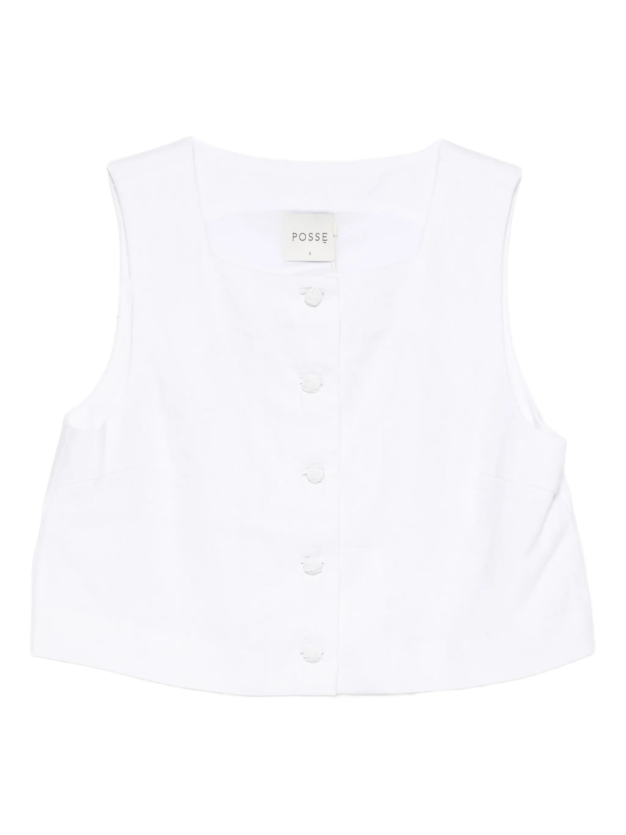 Rio button vest top