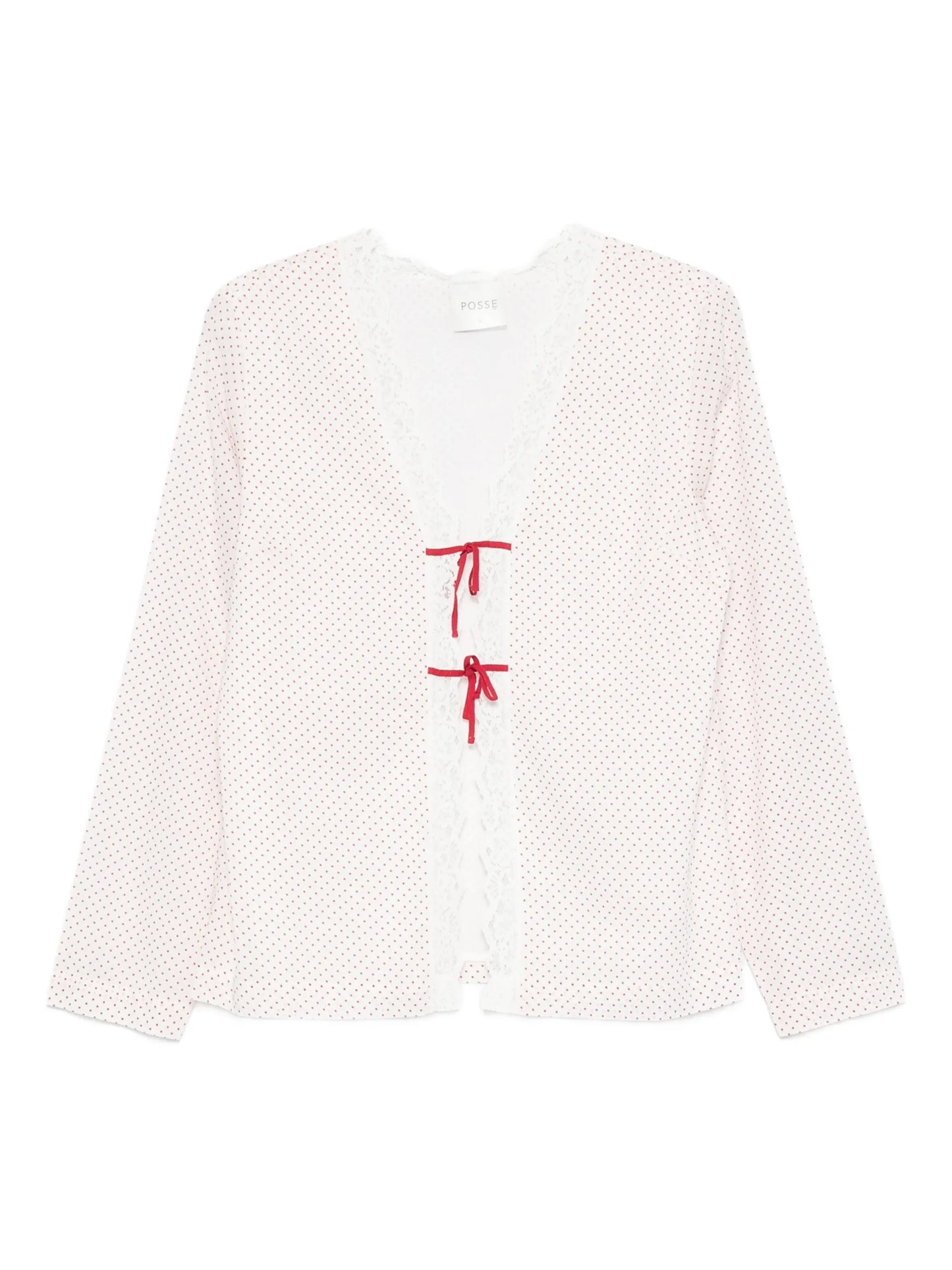 Marlowe lace bows blouse