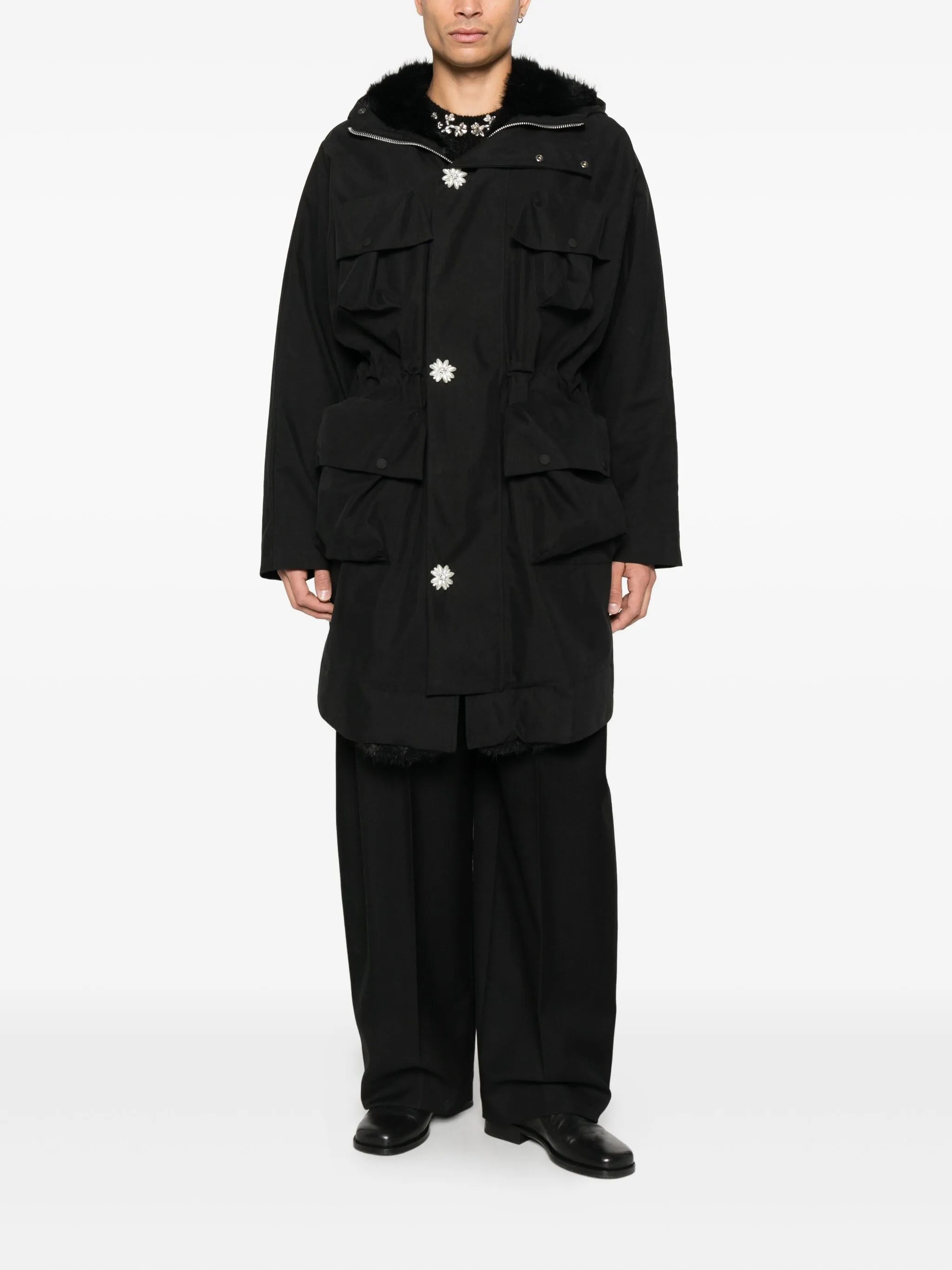hooded parka coat