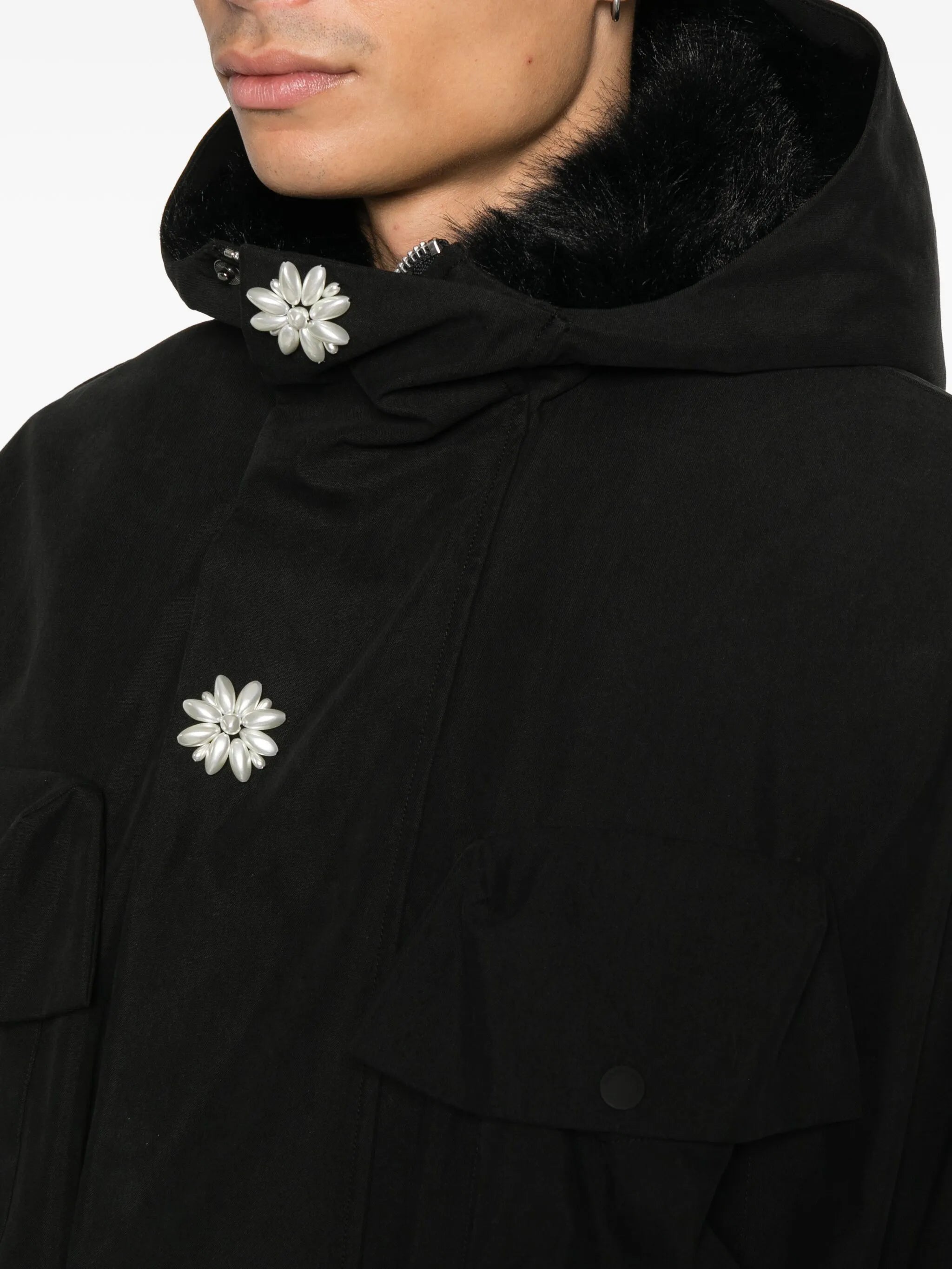 hooded parka coat