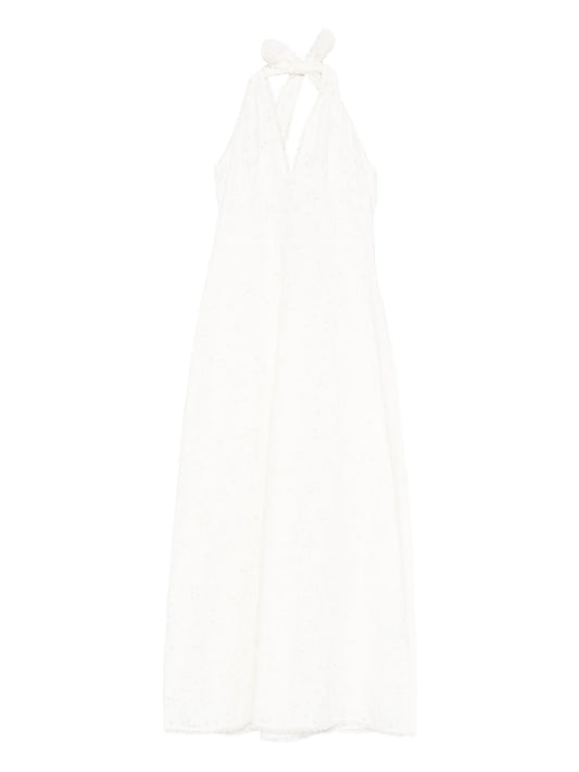 Salma halterneck midi dress