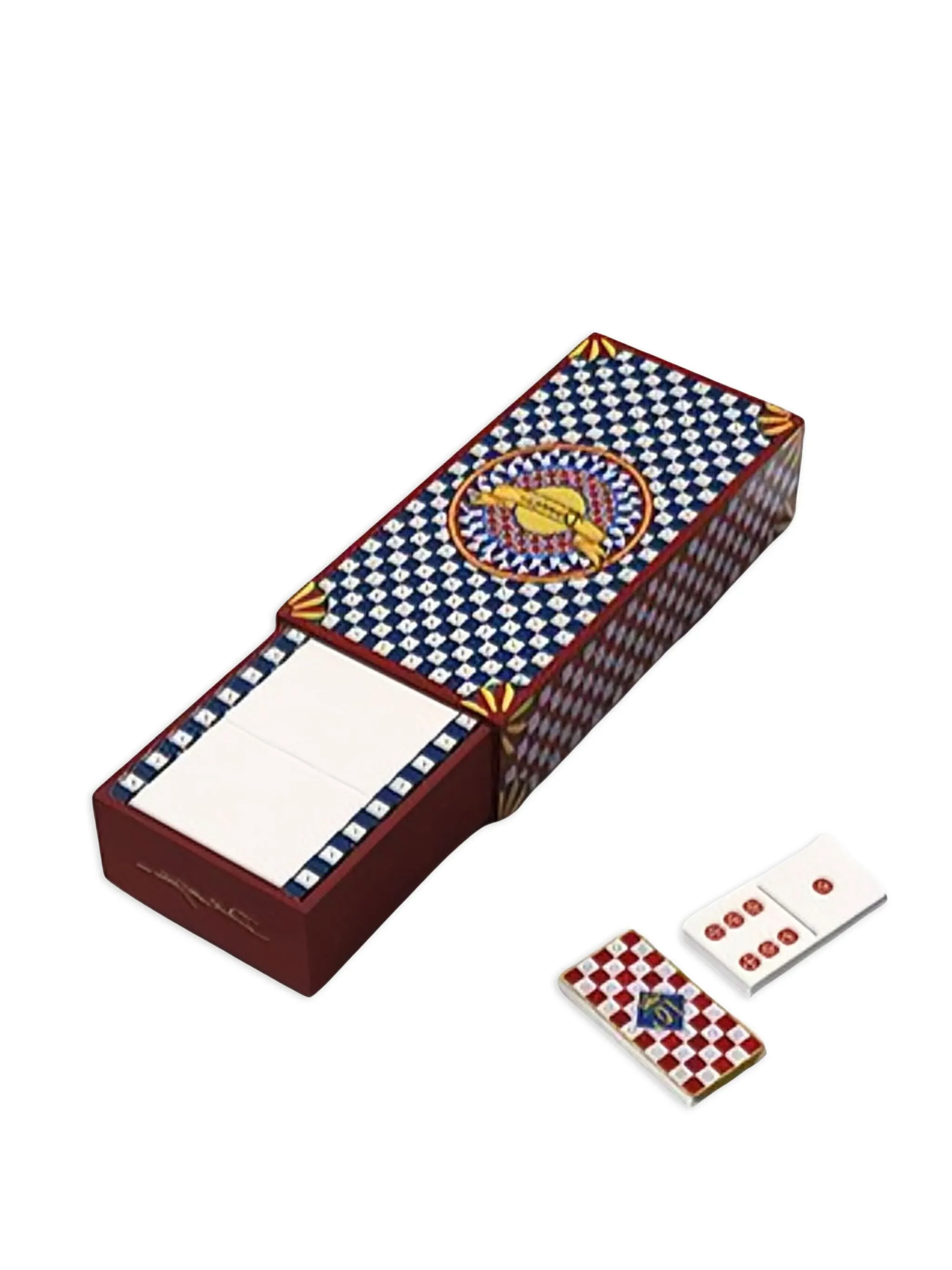 checkerboard domino cart set (15cm x 8cm)