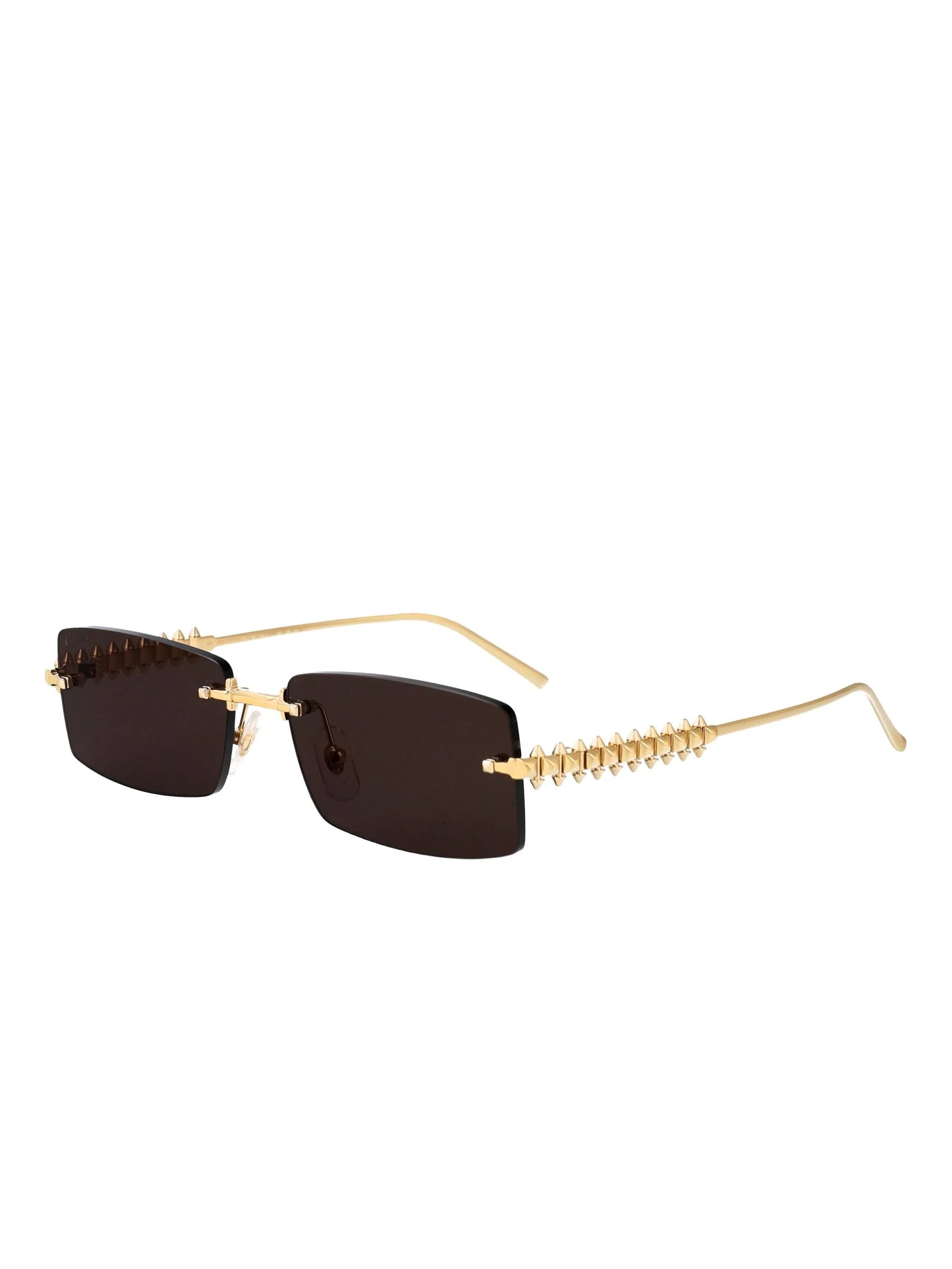 studded rectangle sunglasses