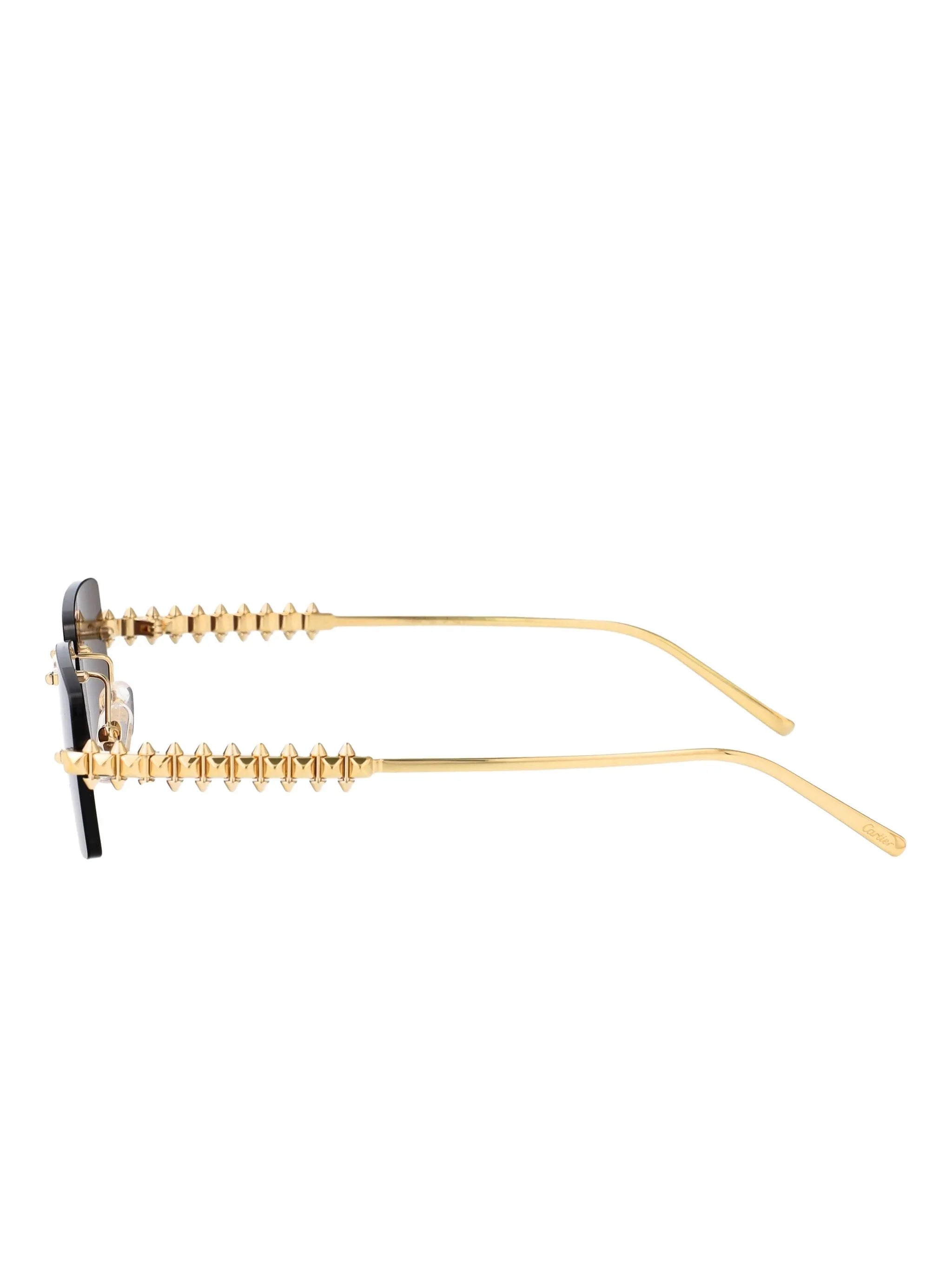 studded rectangle sunglasses