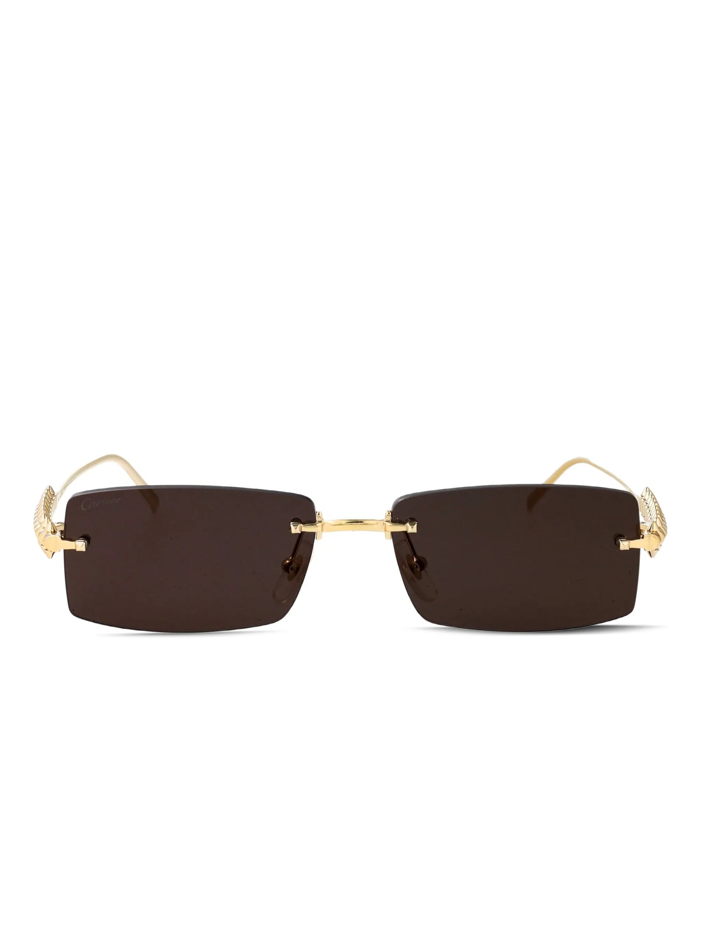 studded rectangle sunglasses
