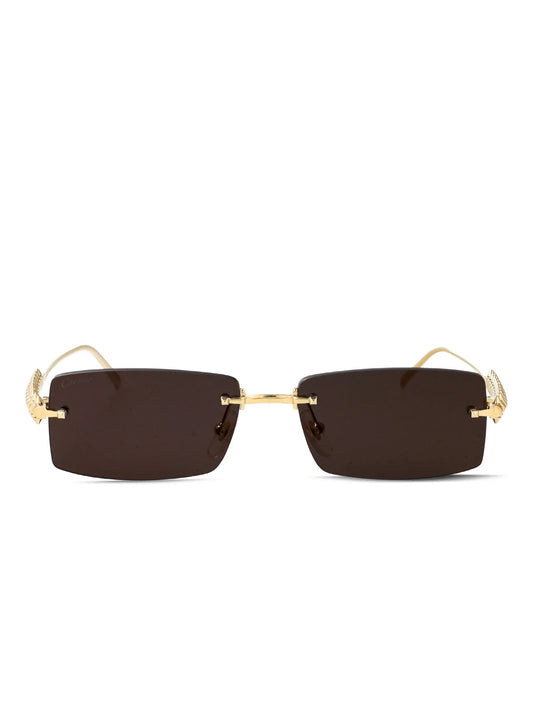 studded rectangle sunglasses