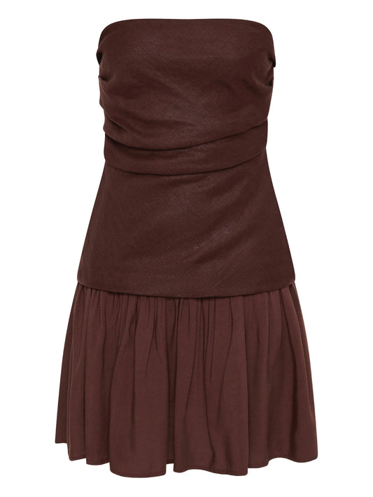 Hedy square-neck mini dress