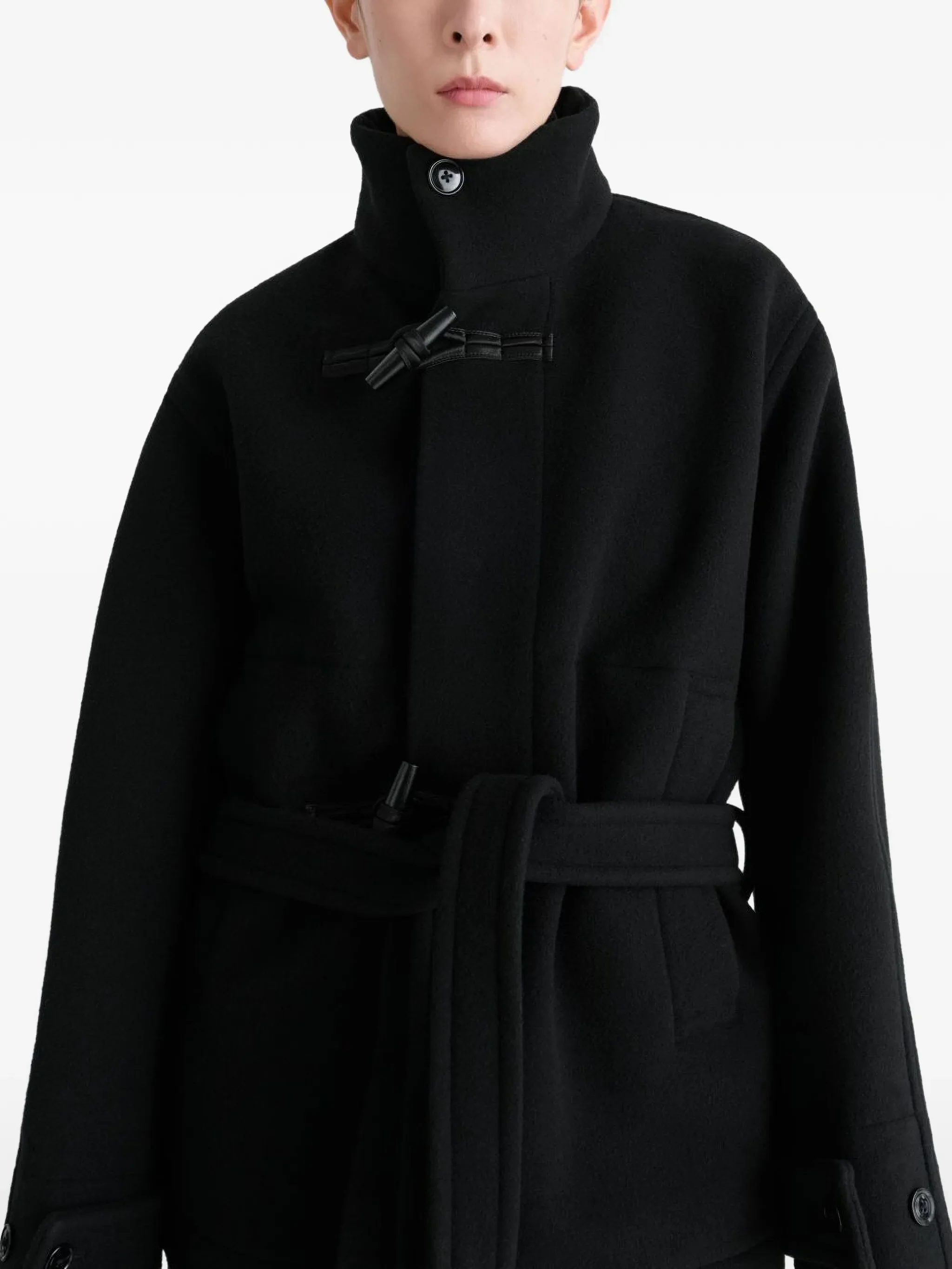 short duffle coat in double wool