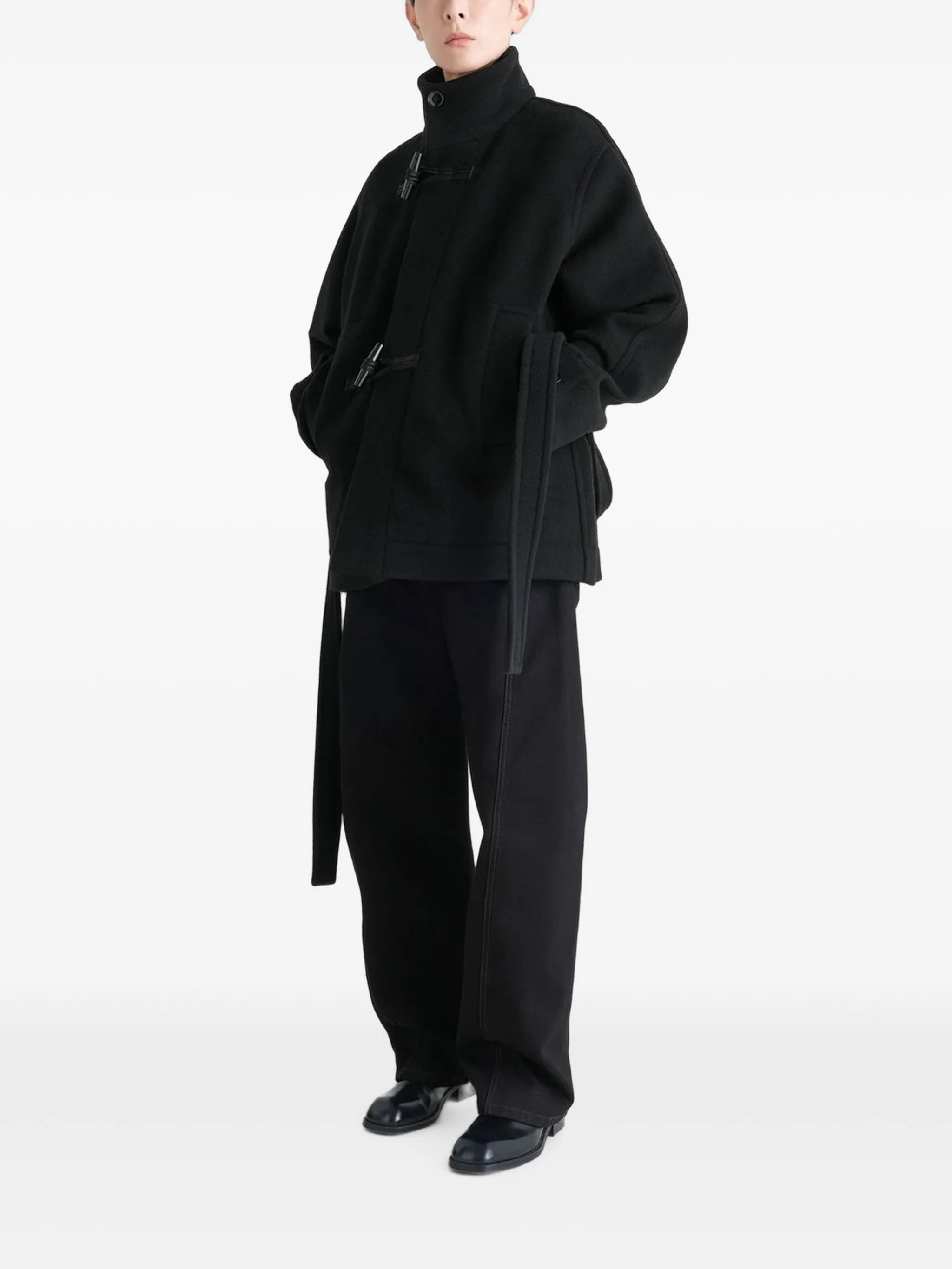 short duffle coat in double wool