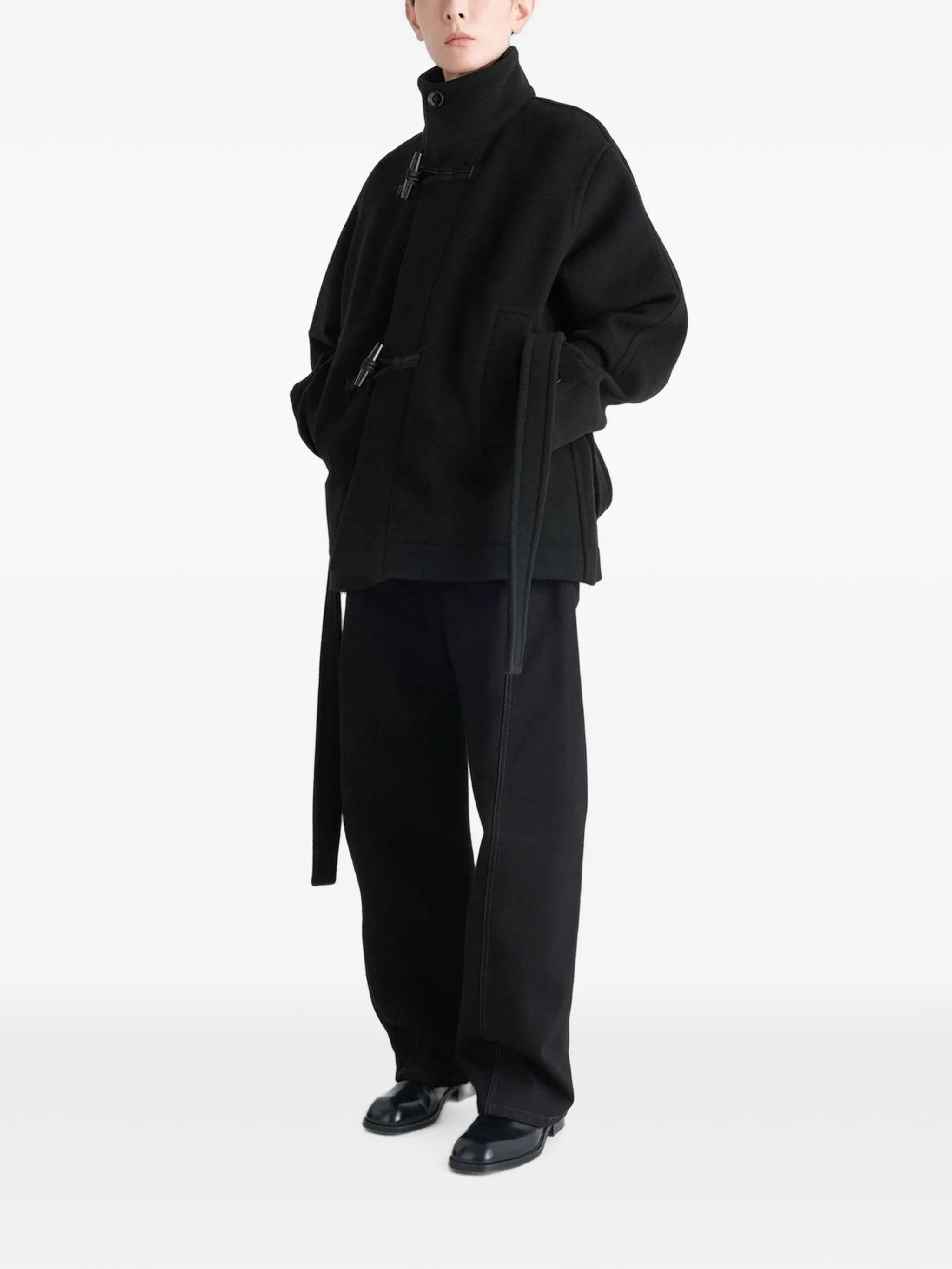 short duffle coat in double wool
