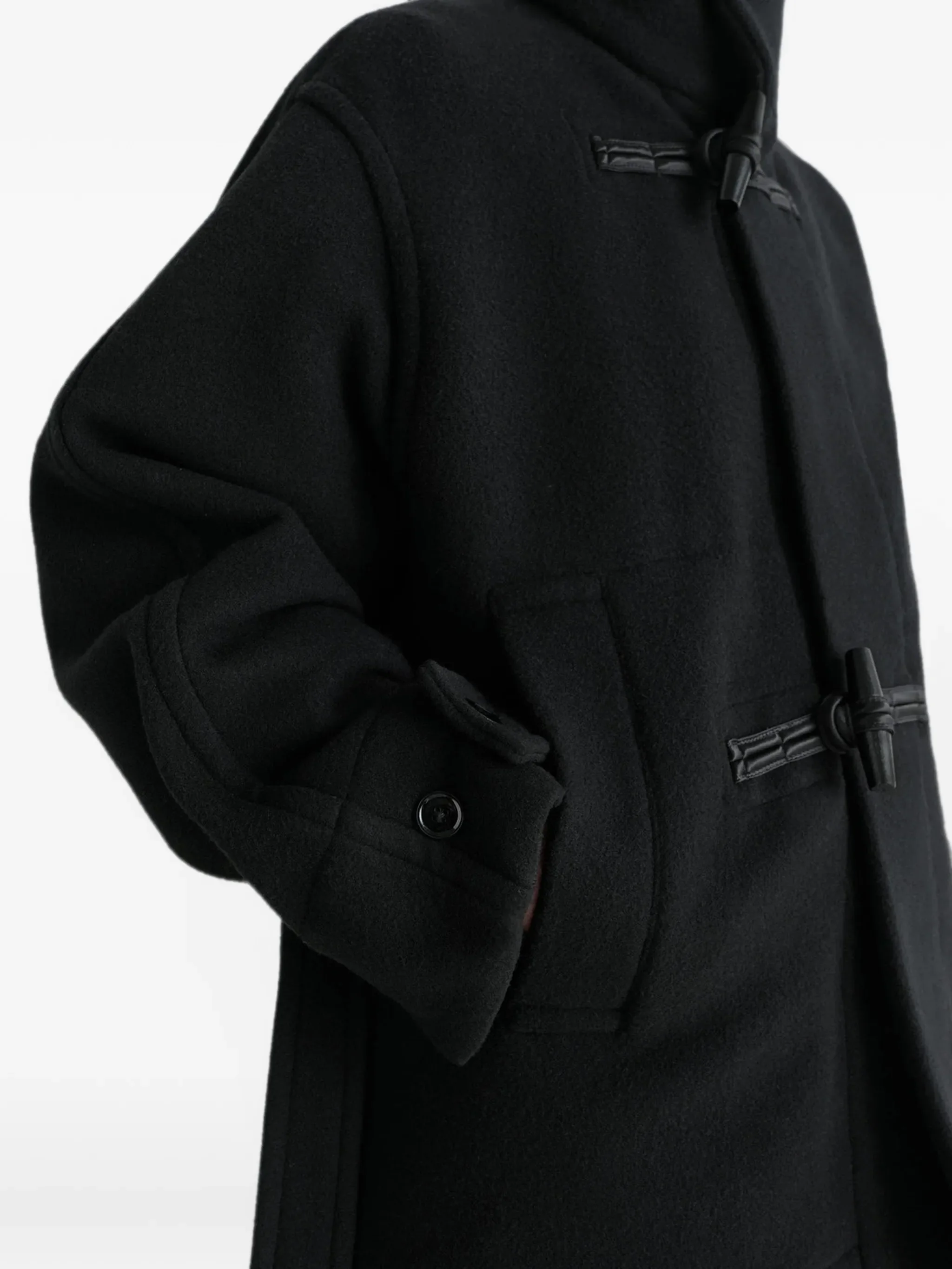 short duffle coat in double wool