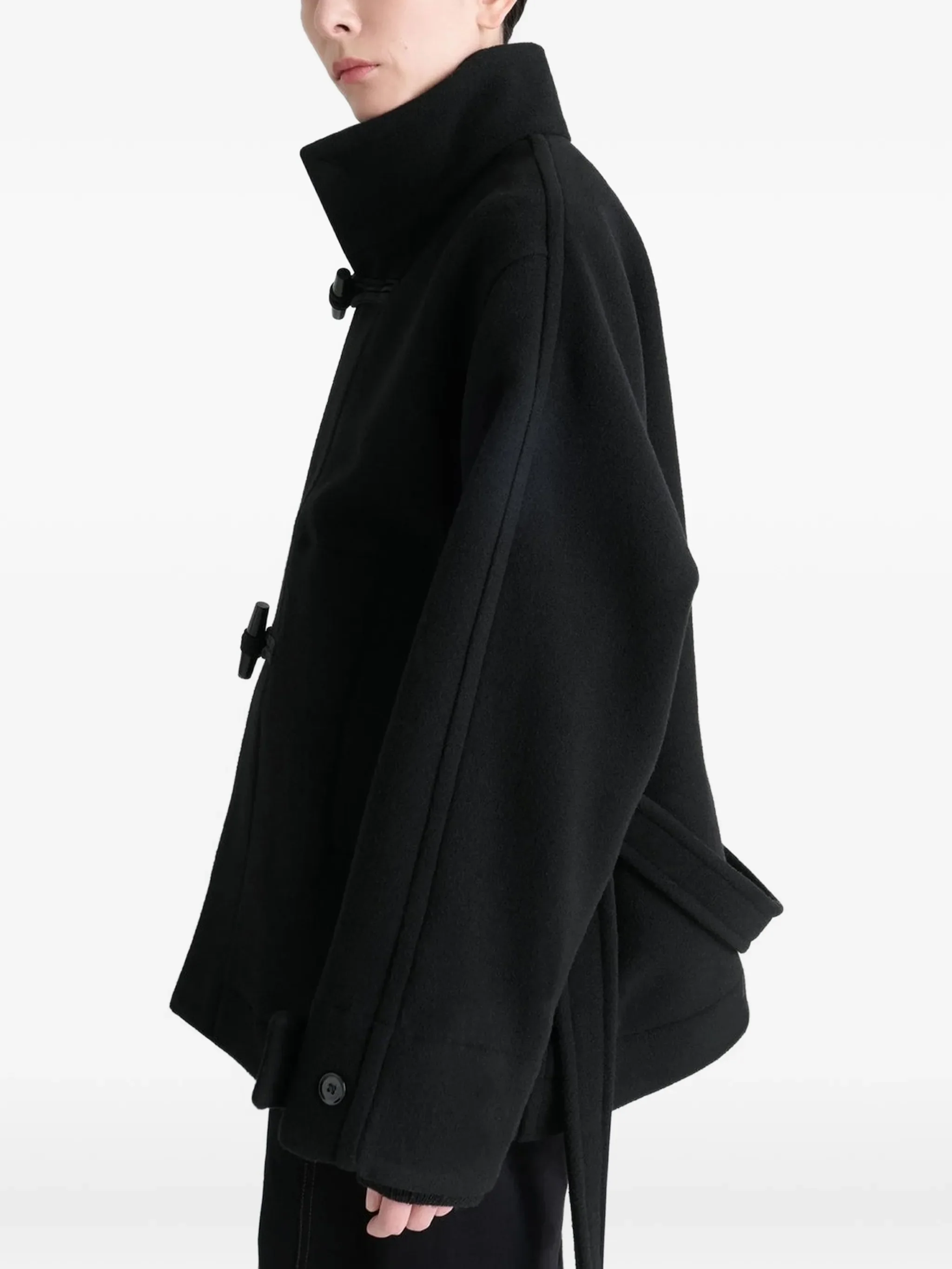 short duffle coat in double wool