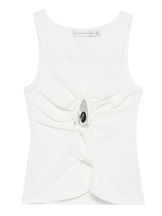 crystal-pendant tank top