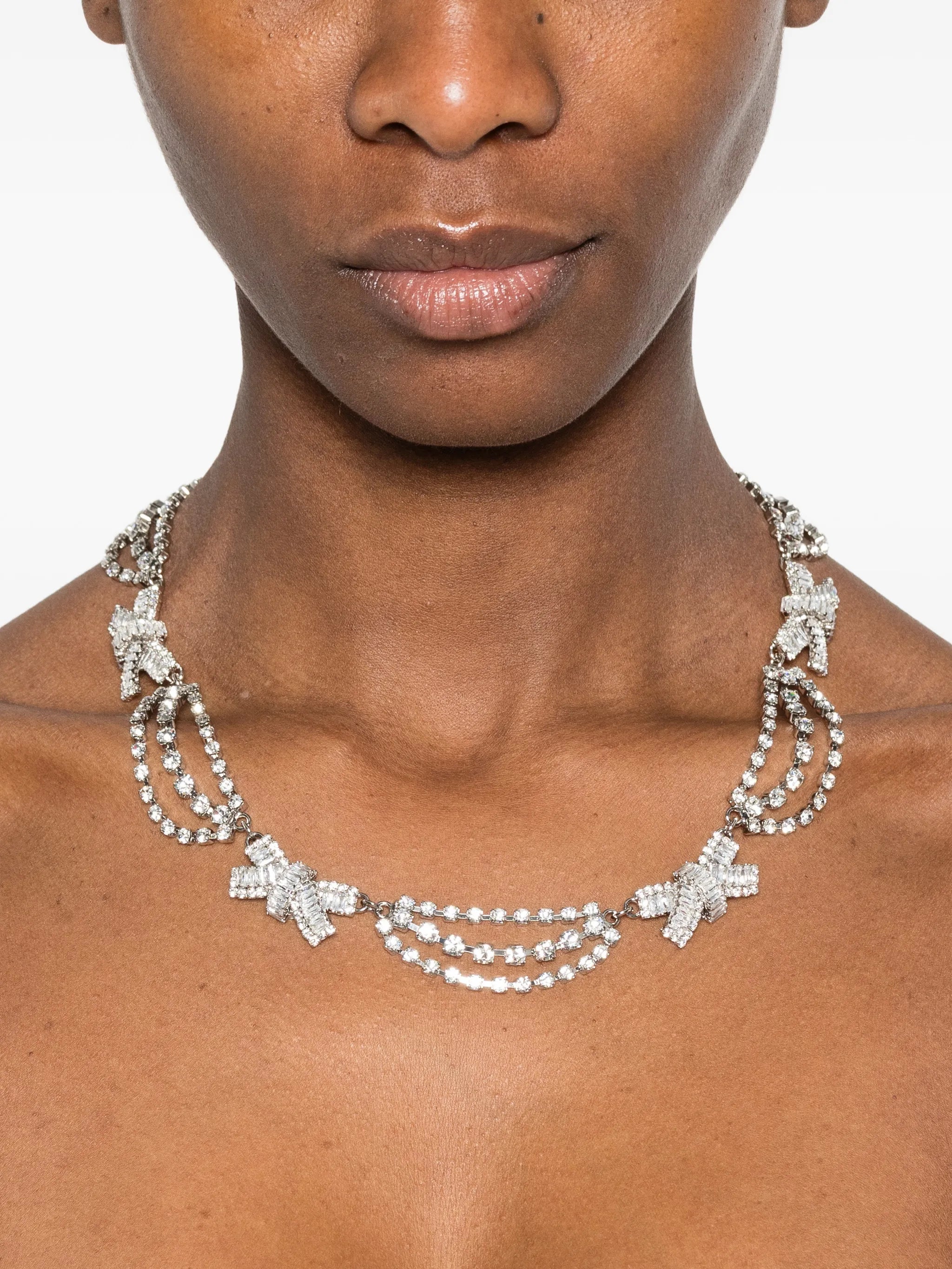 bow-embellished necklace