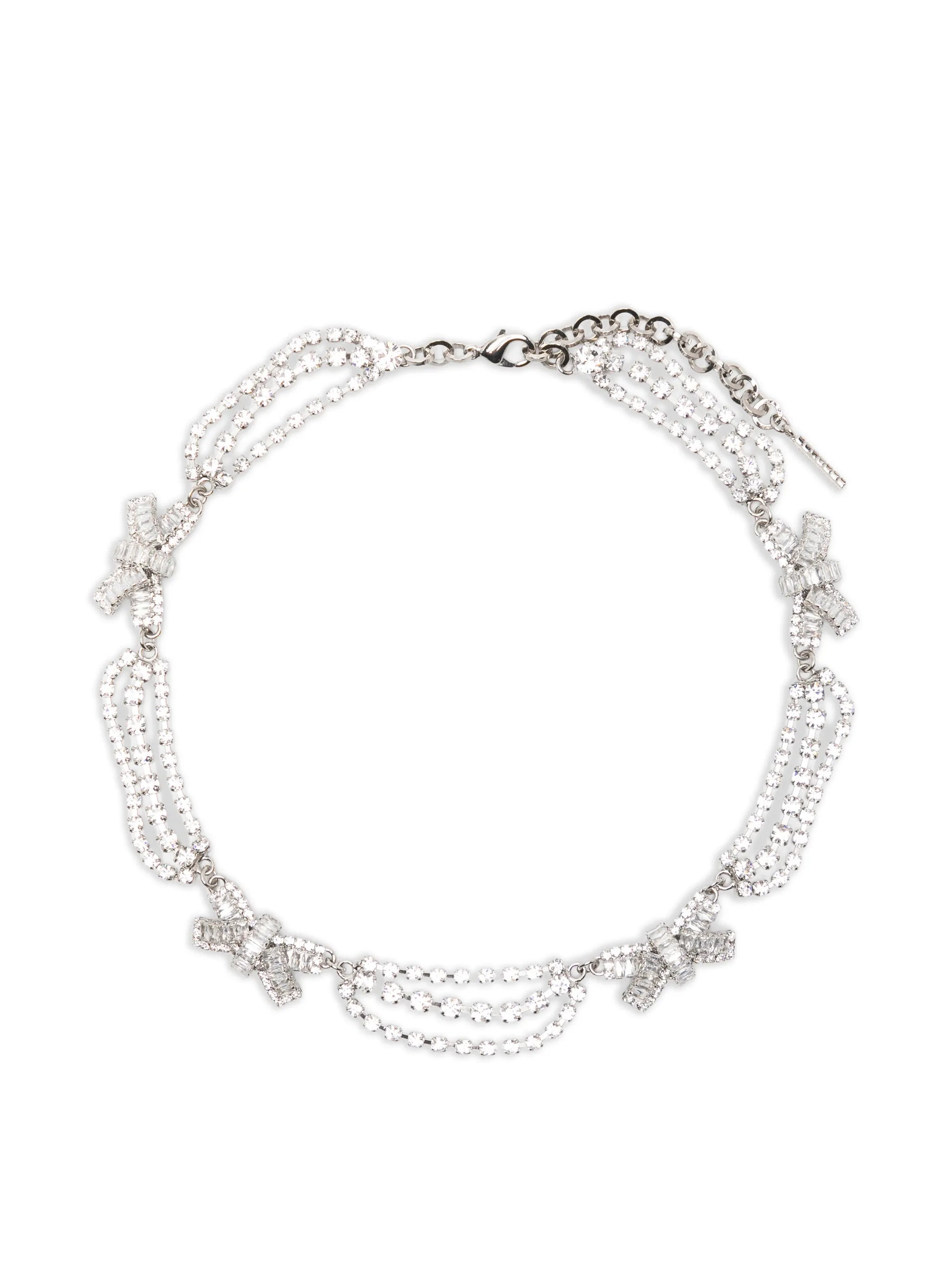 bow-embellished necklace