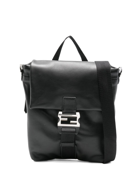 Flux FF buckle leather shoulder bag