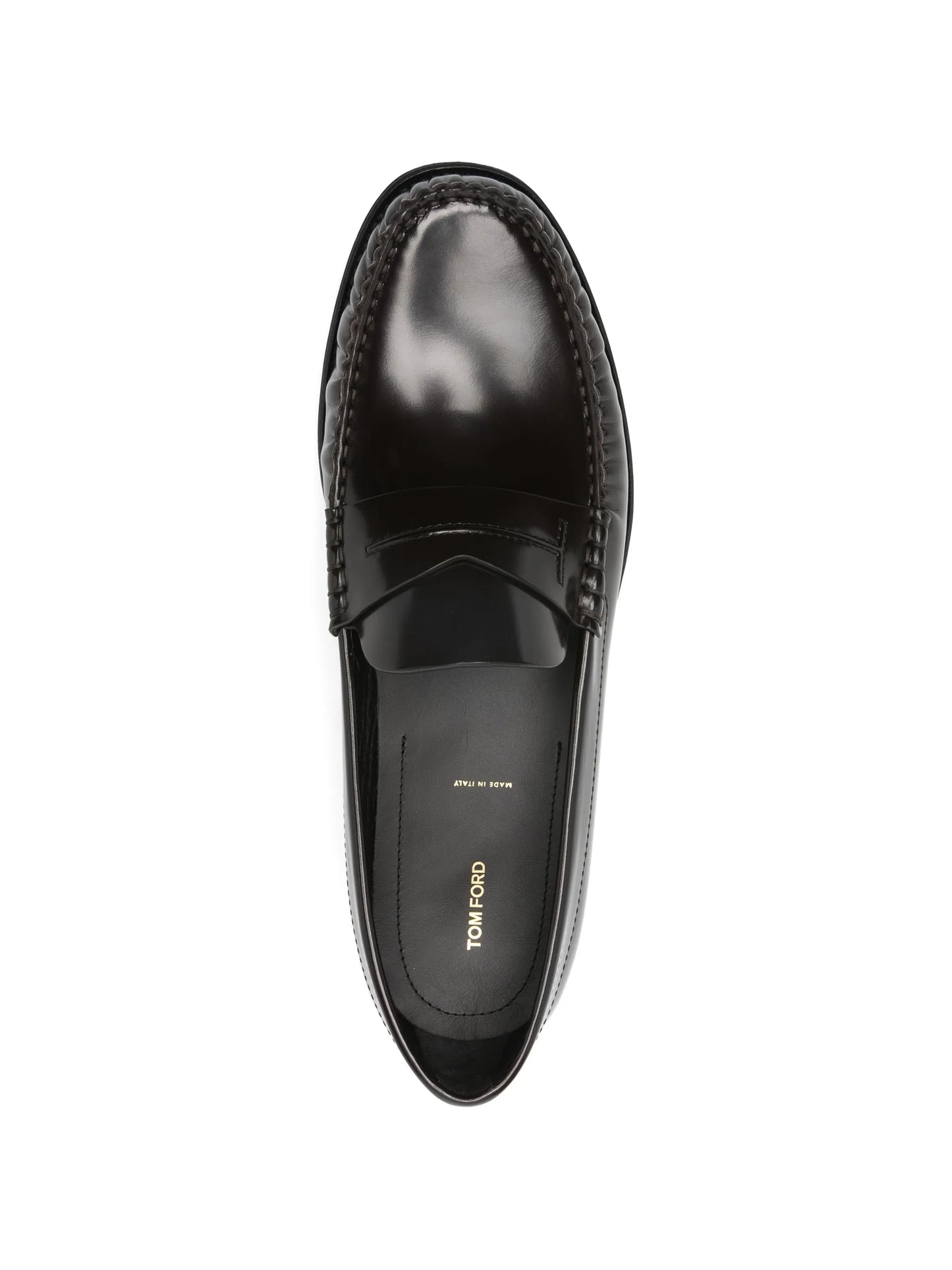 penny-detail flat shoes