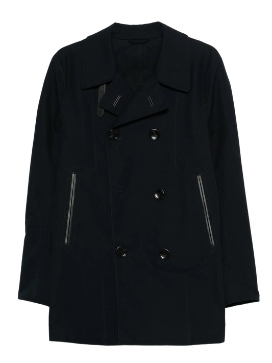 double-breasted peacoat
