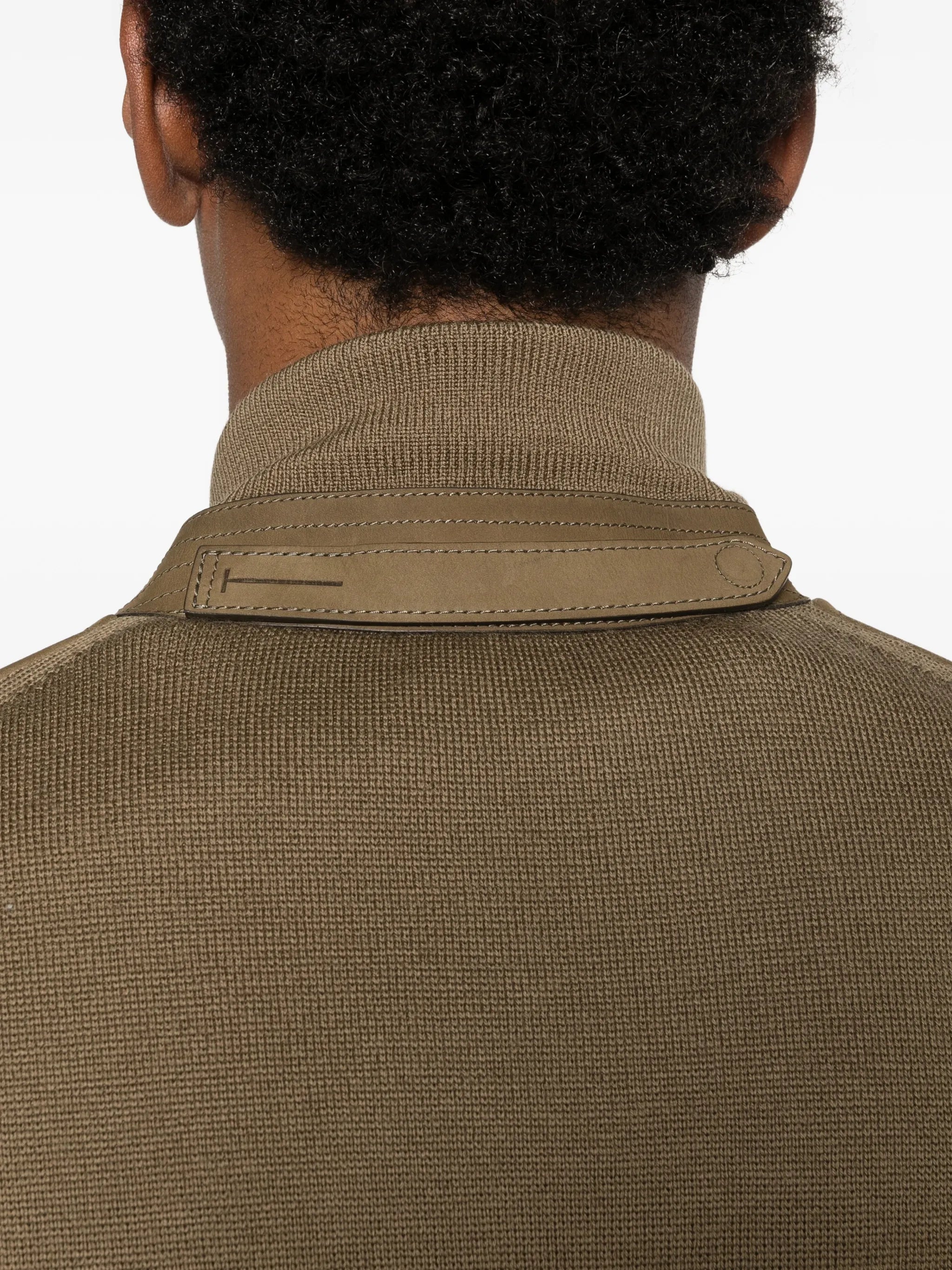 front merino bomber jacket