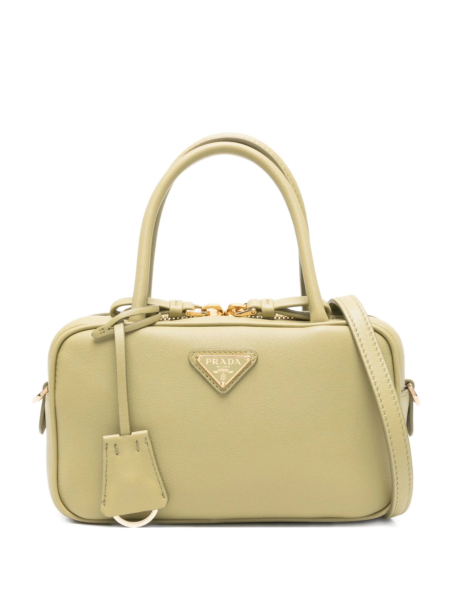 triangle-logo satchel bag