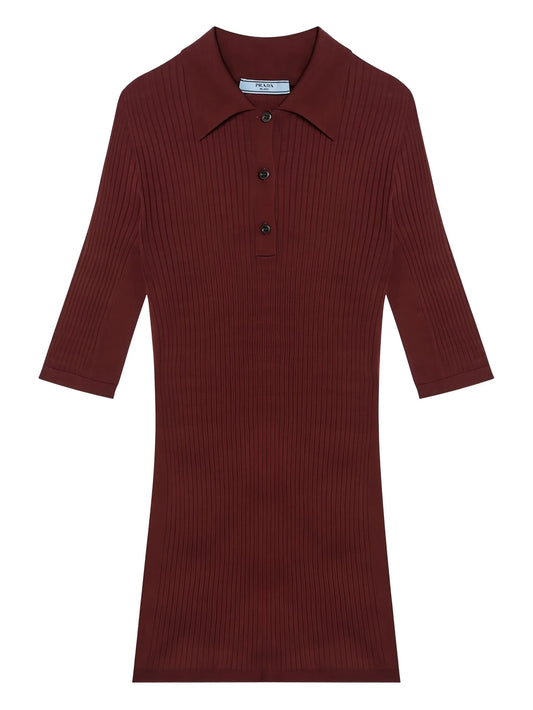 ribbed polo top