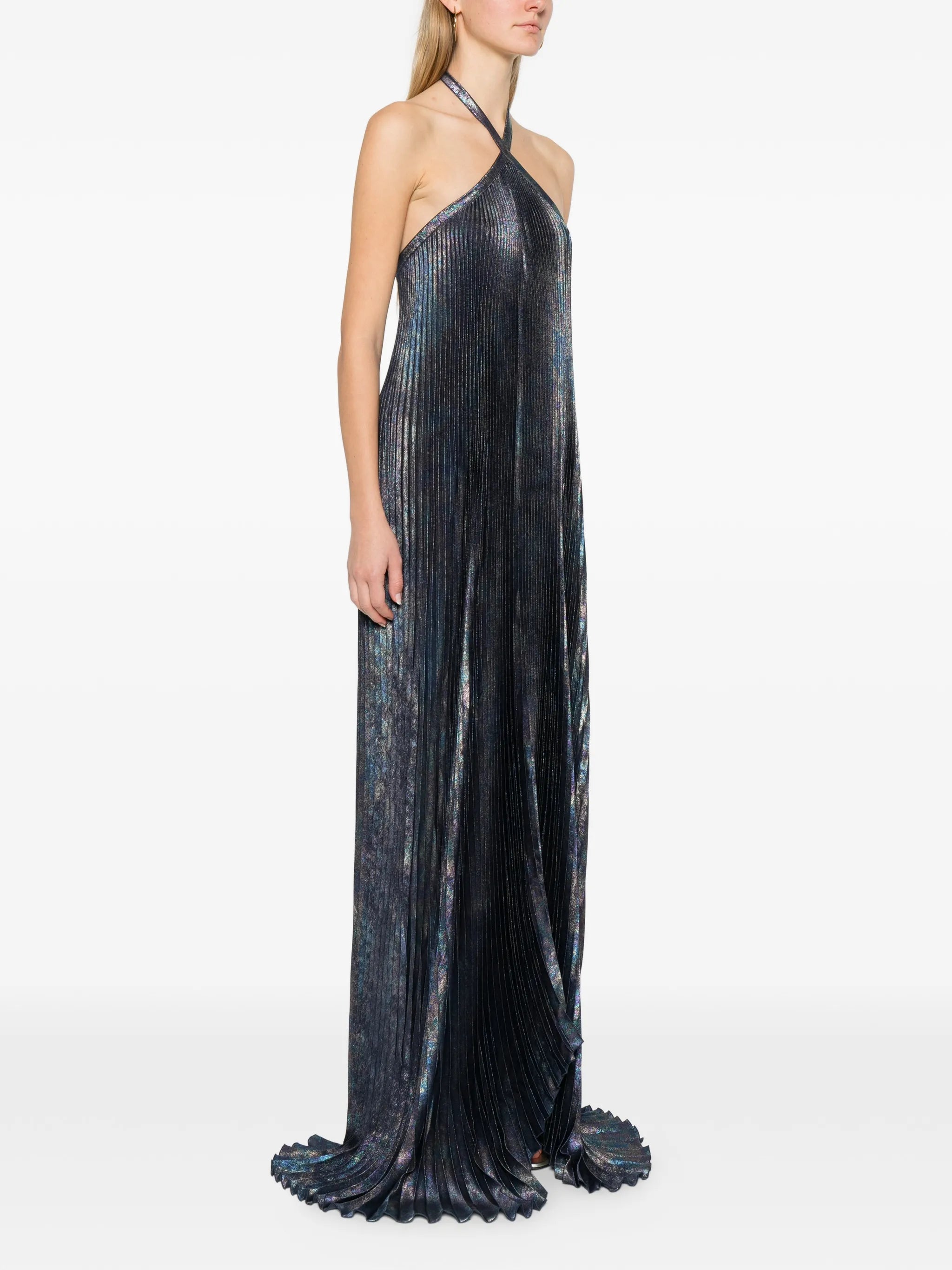 Deesse pleated gown
