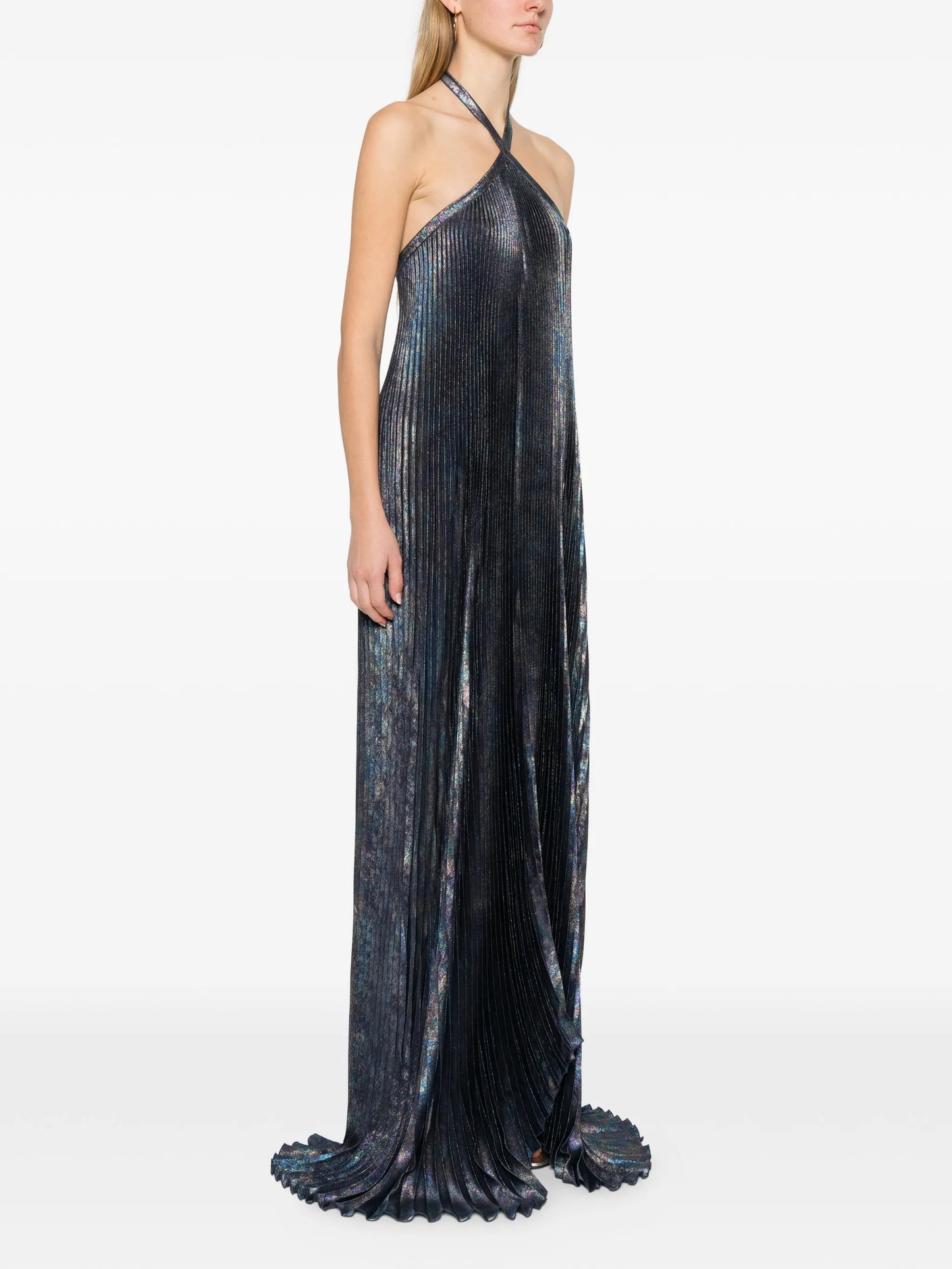 Deesse pleated gown
