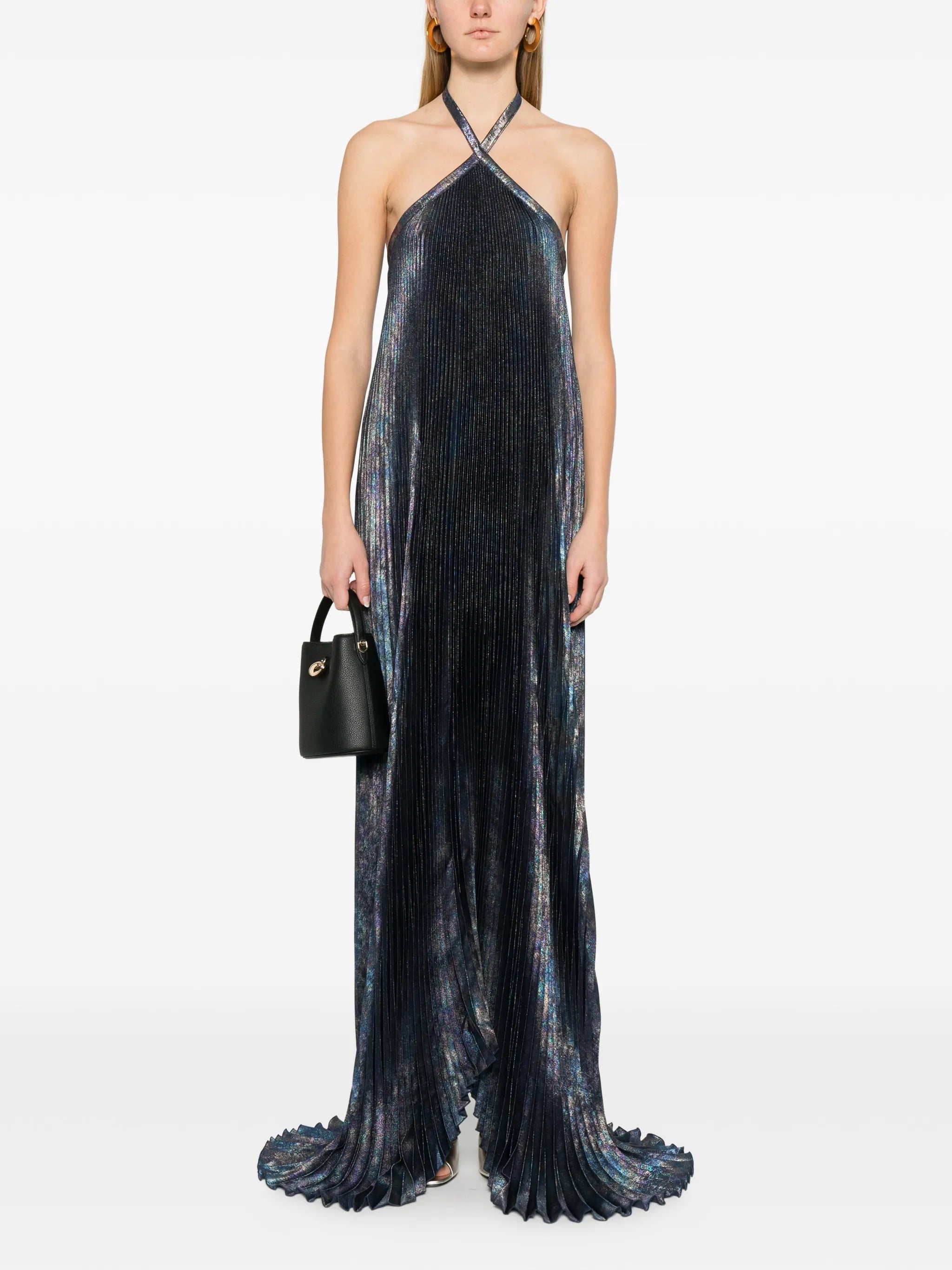 Deesse pleated gown