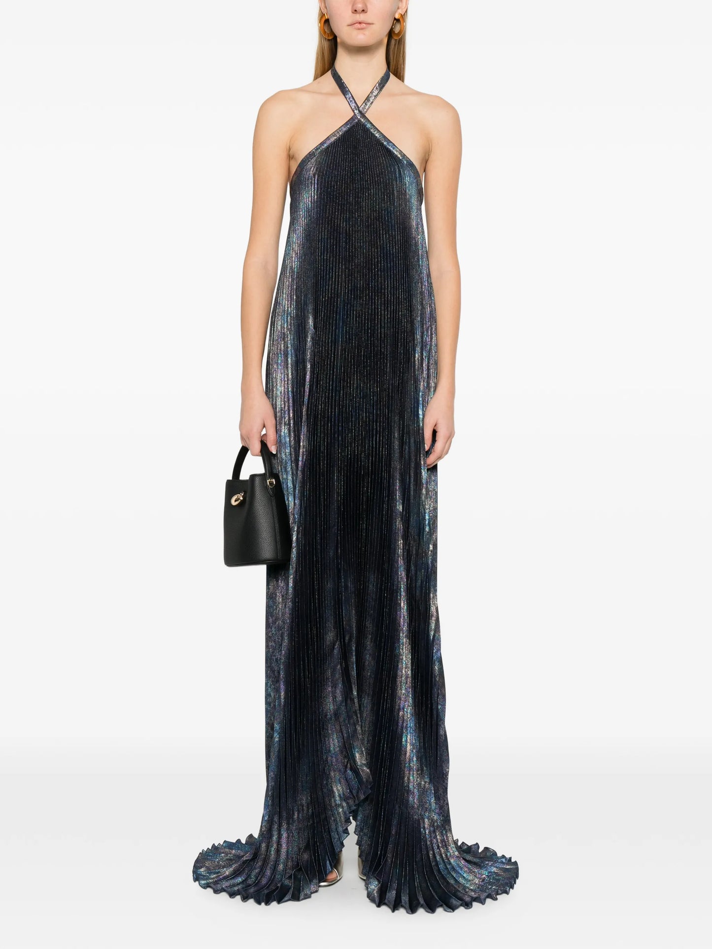 Deesse pleated gown