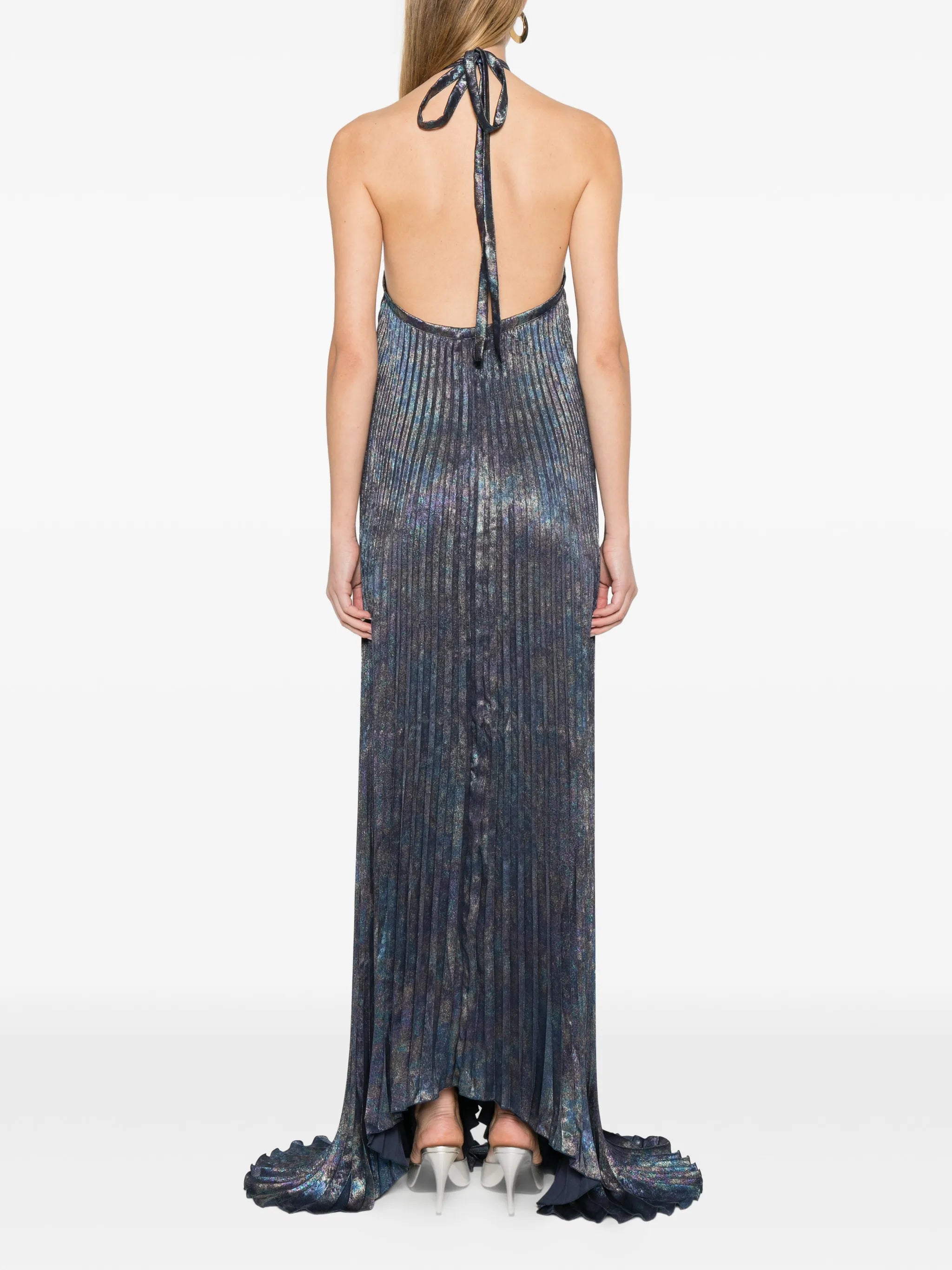 Deesse pleated gown