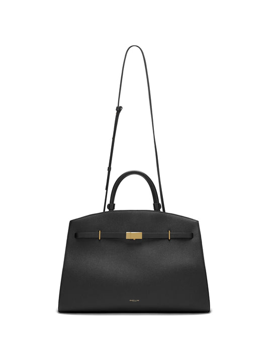 small Hudson leather tote bag