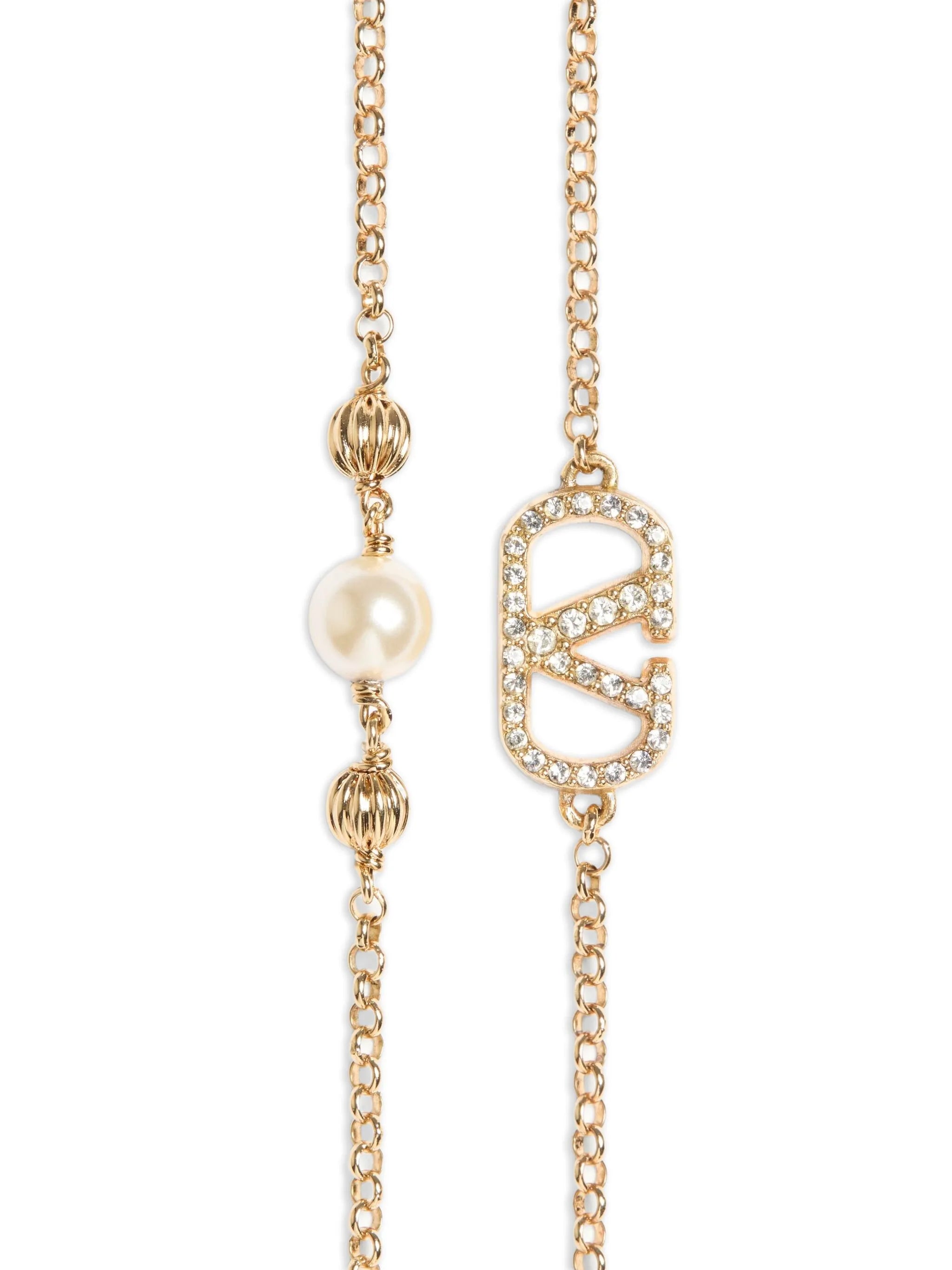 VLogo Signature crystal-embellished bracelets