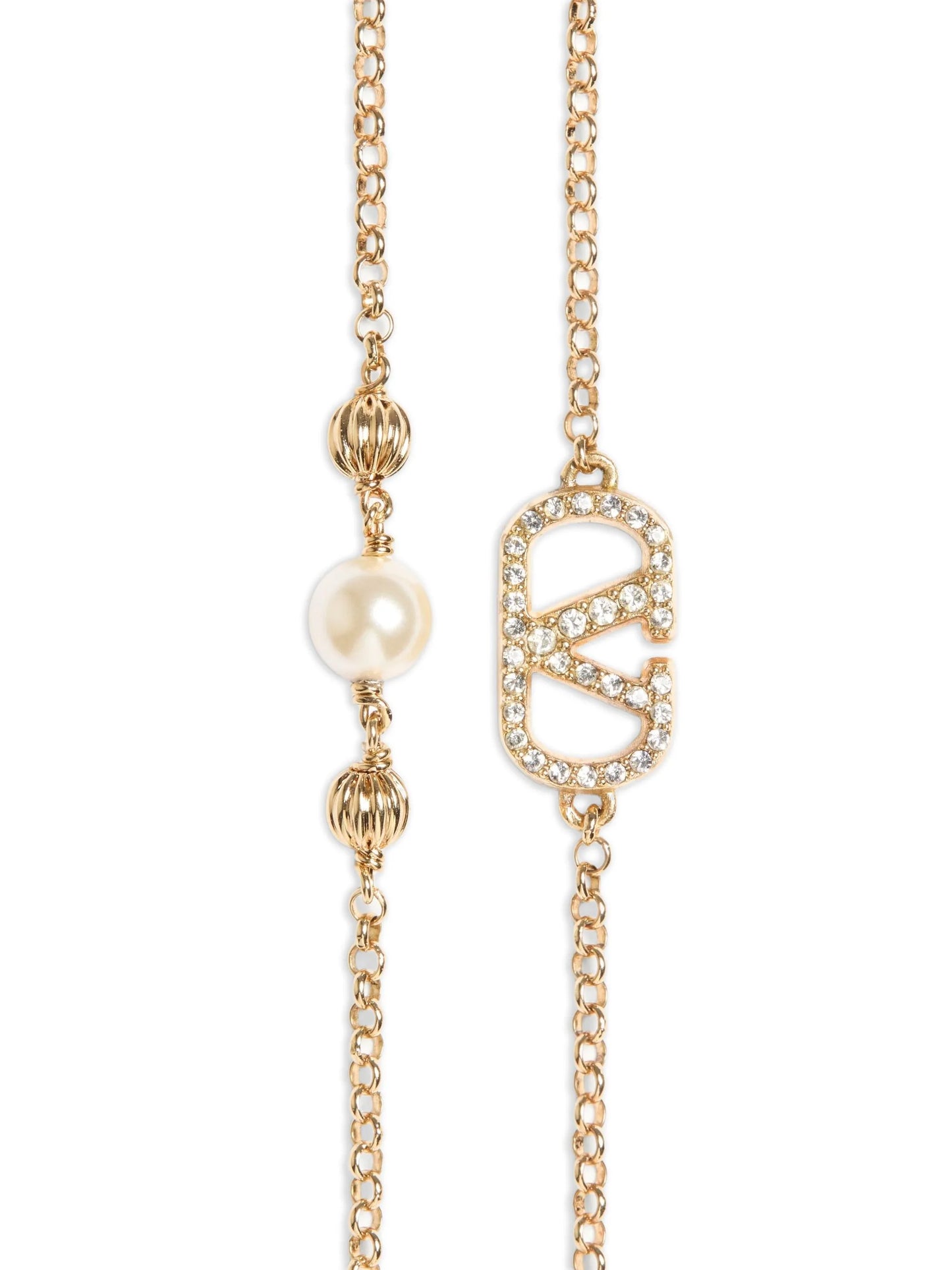 VLogo Signature crystal-embellished bracelets