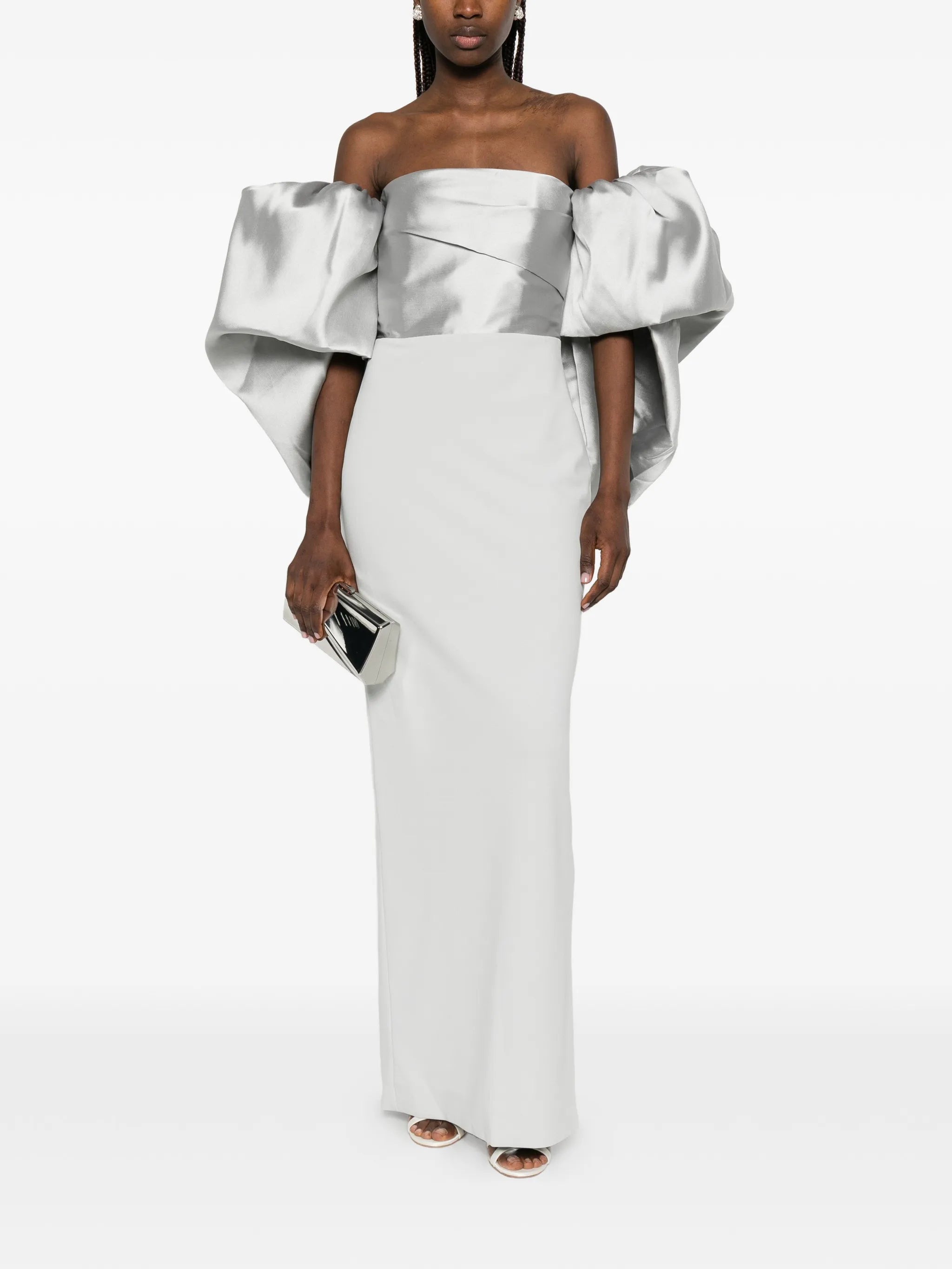 Floris draped maxi dress