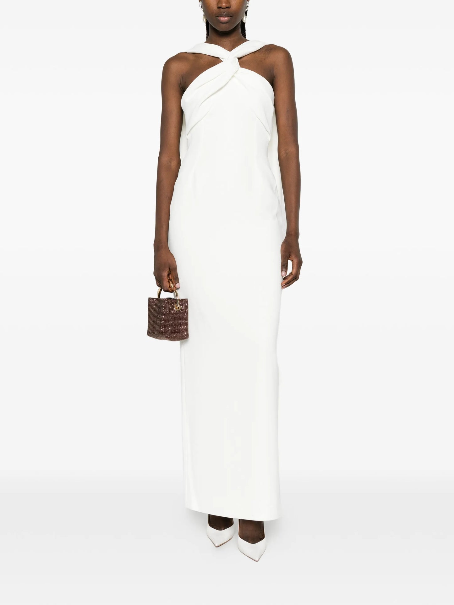 Rona twisted maxi dress