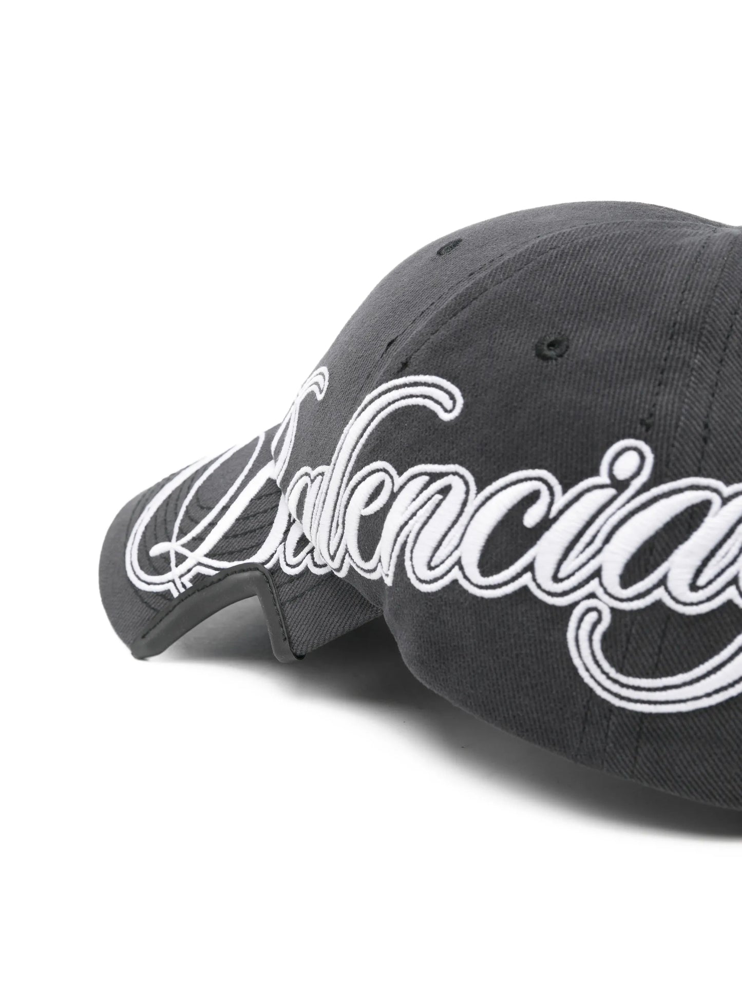 Cursive script logo drill cotton cap
