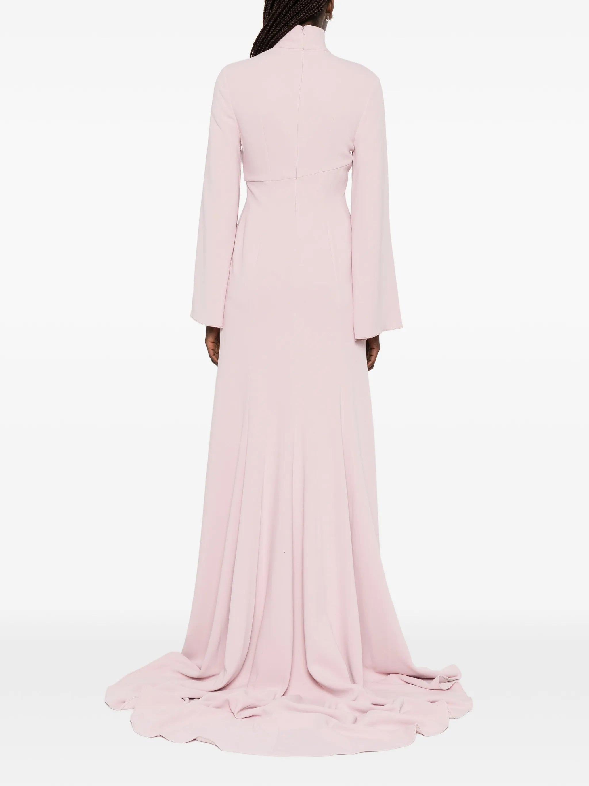 Swinton draped long-sleeves maxi dress