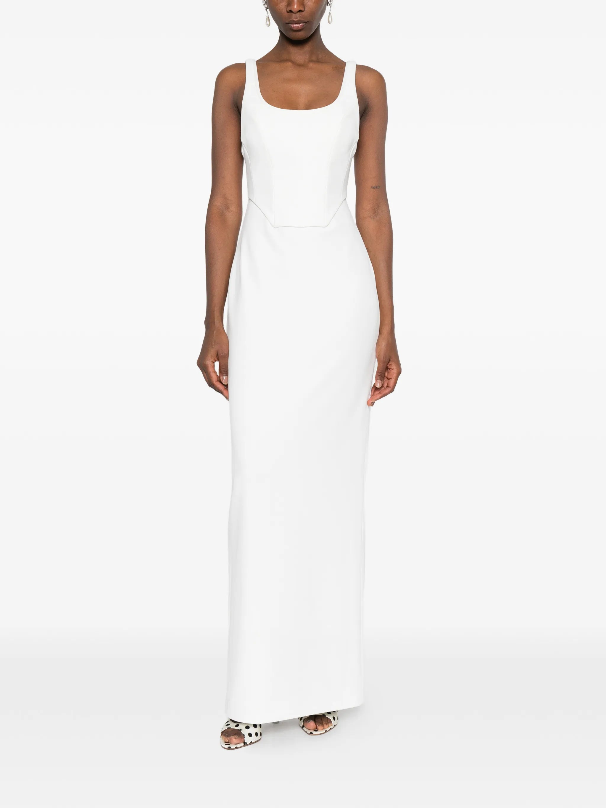 Noor scoop-neck maxi dress