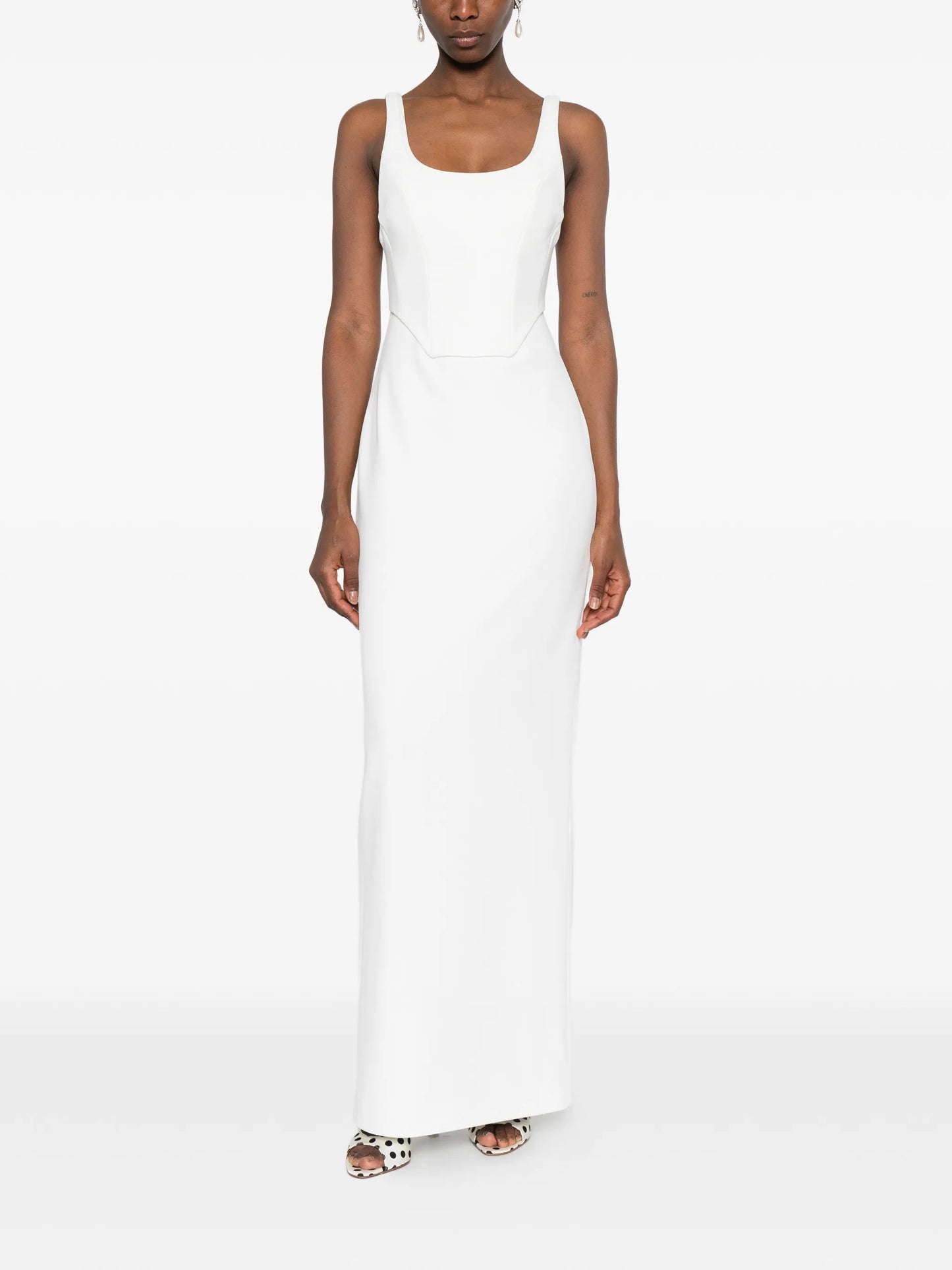 Noor scoop-neck maxi dress