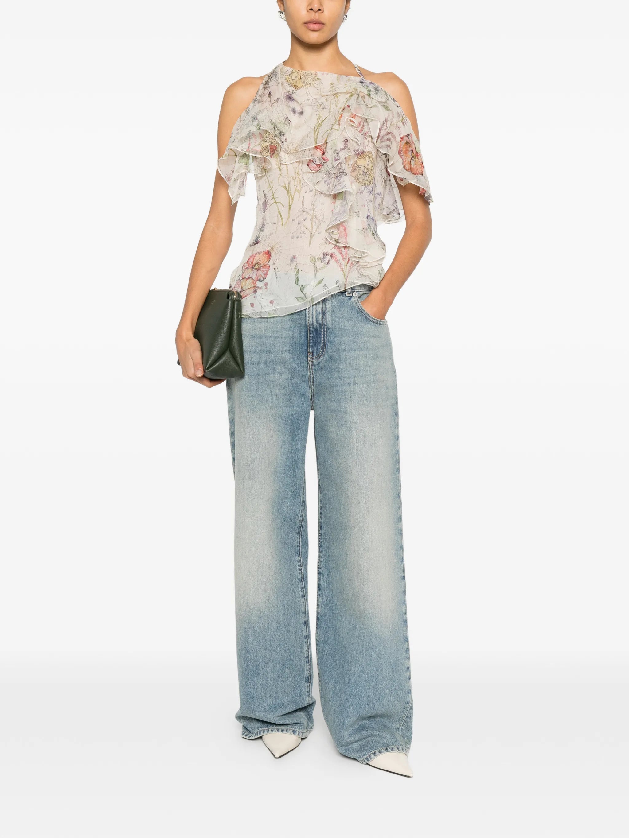 wide-leg jeans