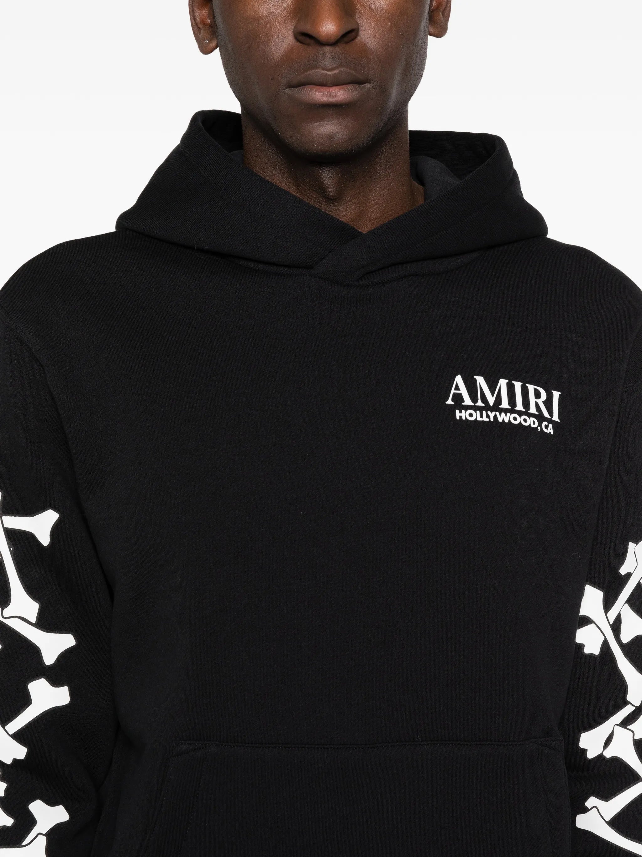 Bones Stacked long-sleeve hoodie