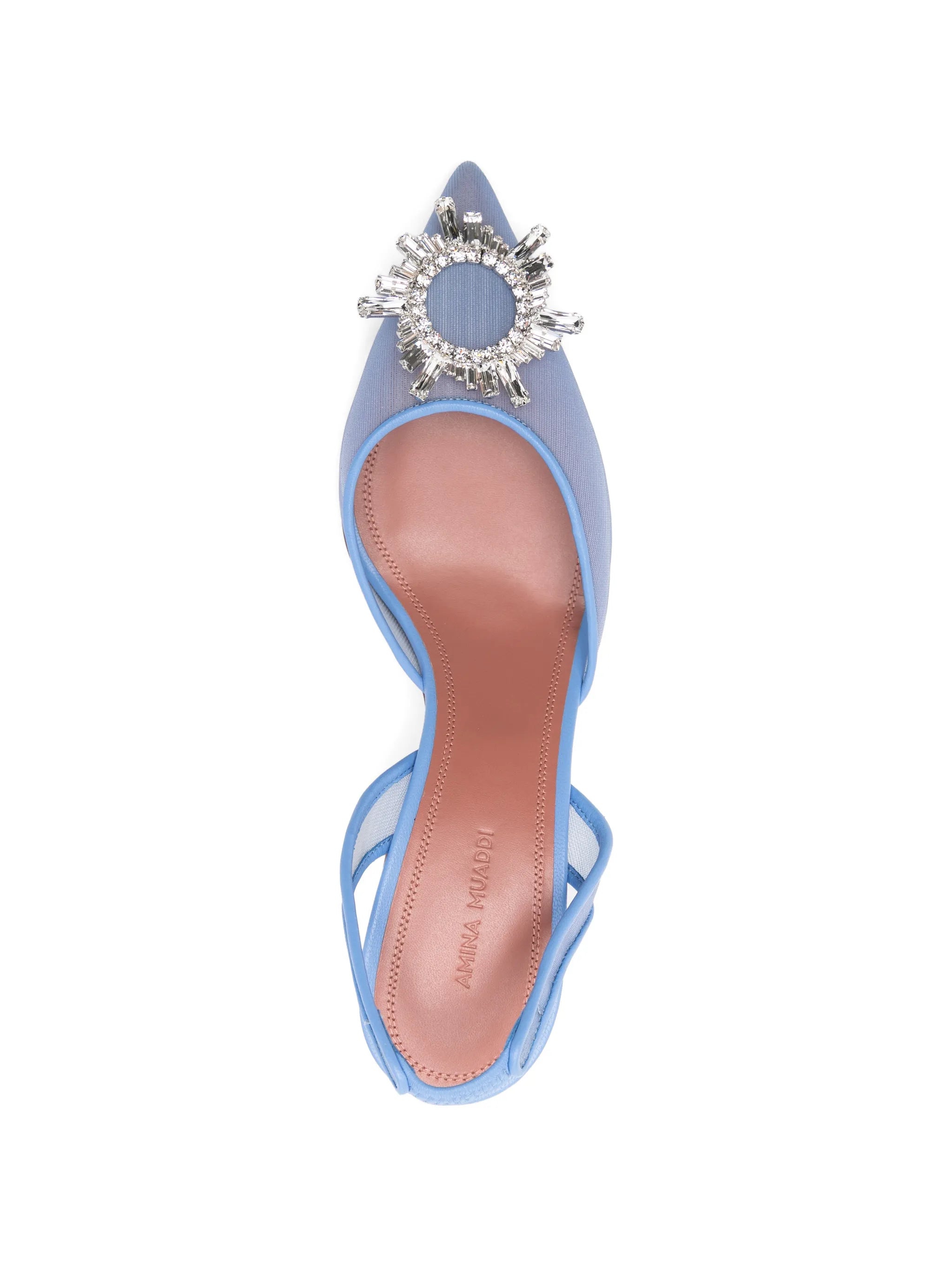 Begum mesh slingback pumps