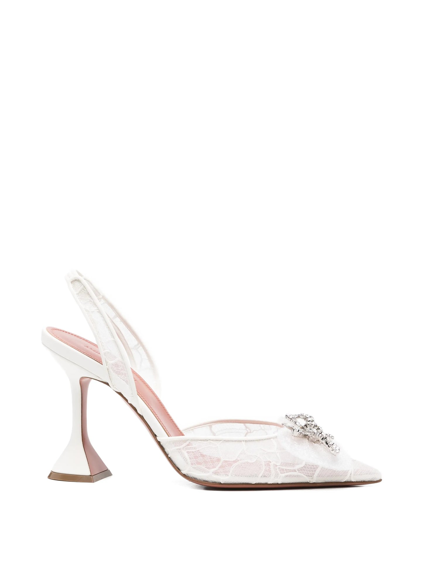 Rosie lace-embellished slingback pumps