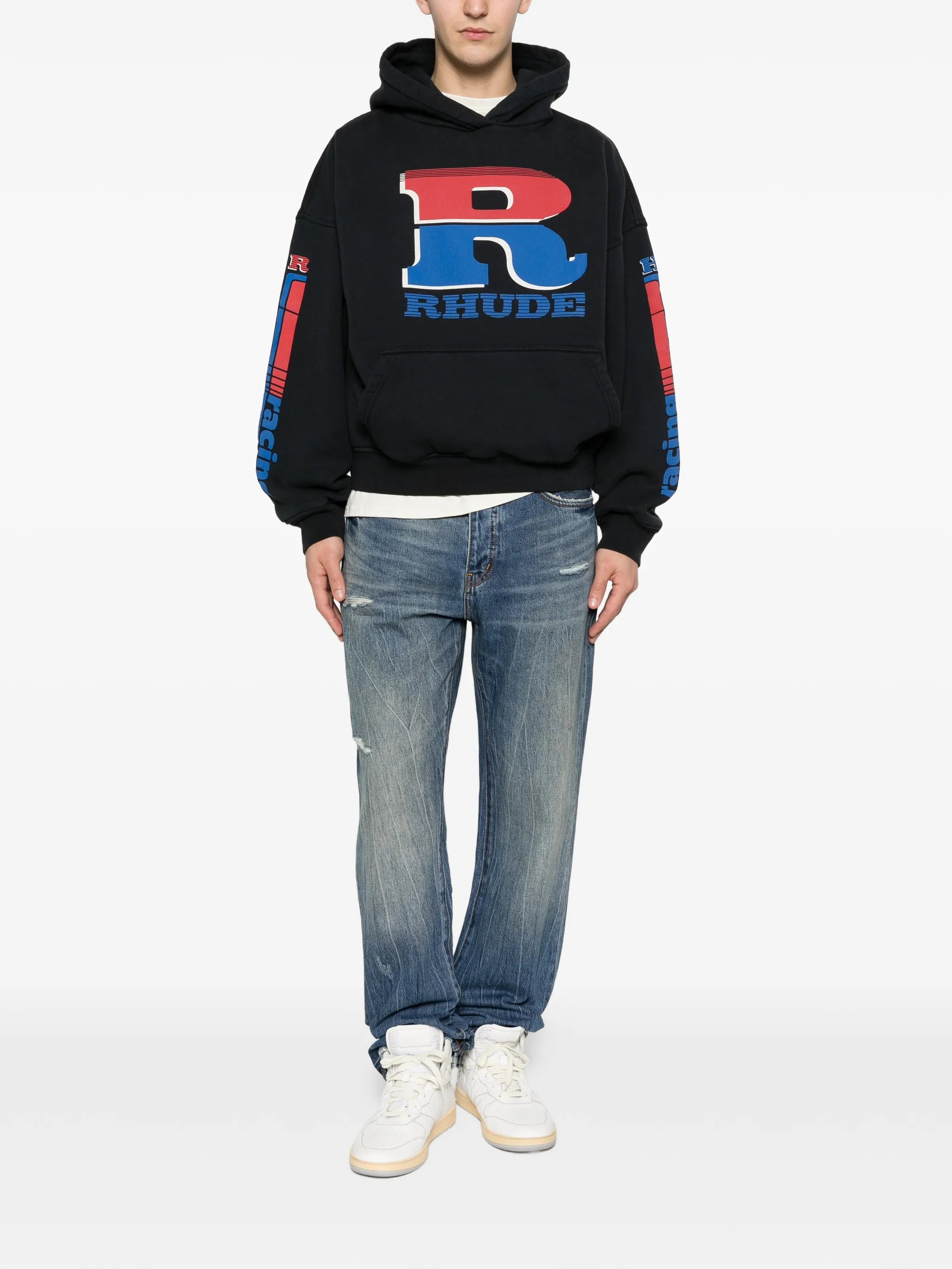 logo graphic hoodie