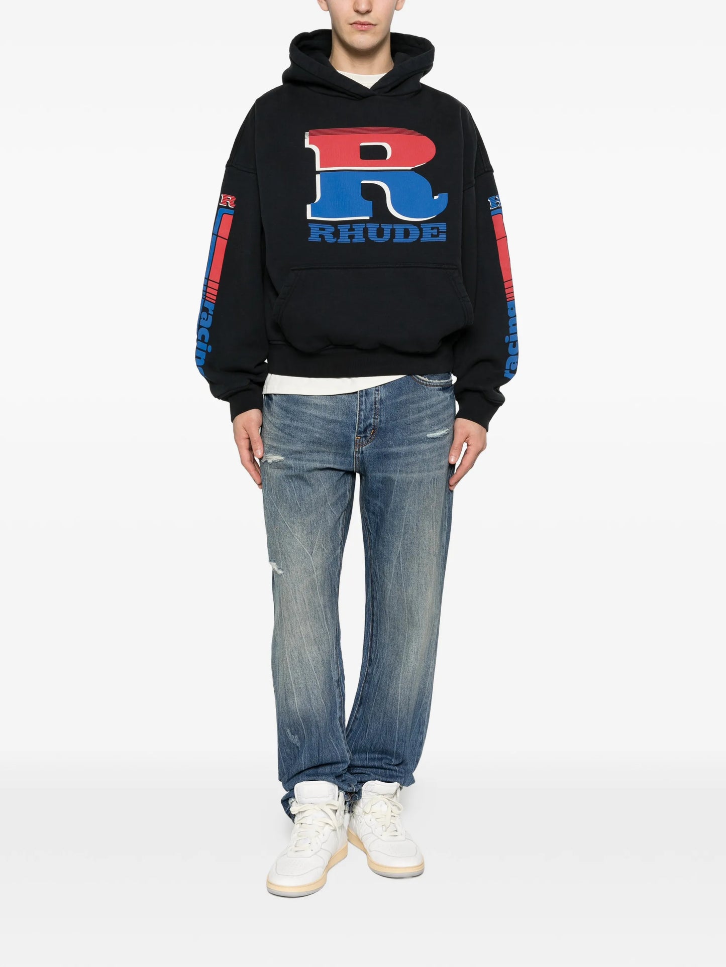 logo graphic hoodie