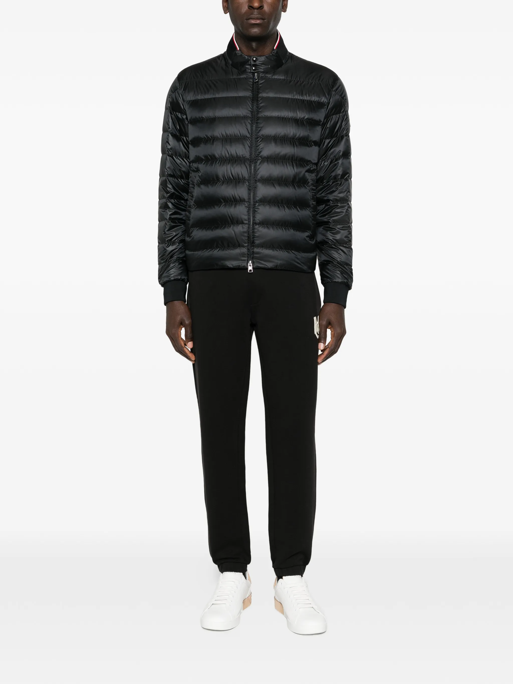Rigel quilted logo-patch jacket