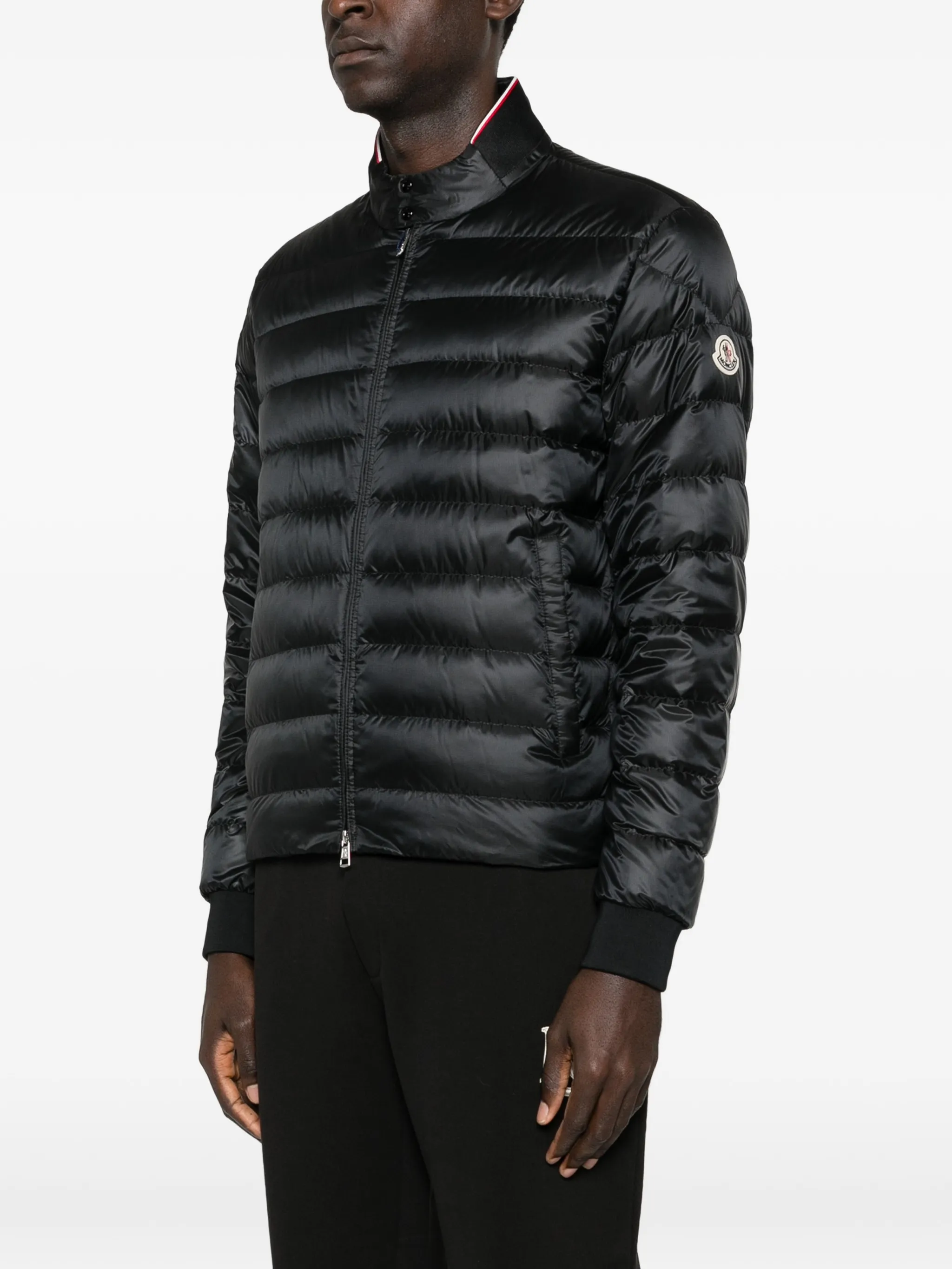 Rigel quilted logo-patch jacket