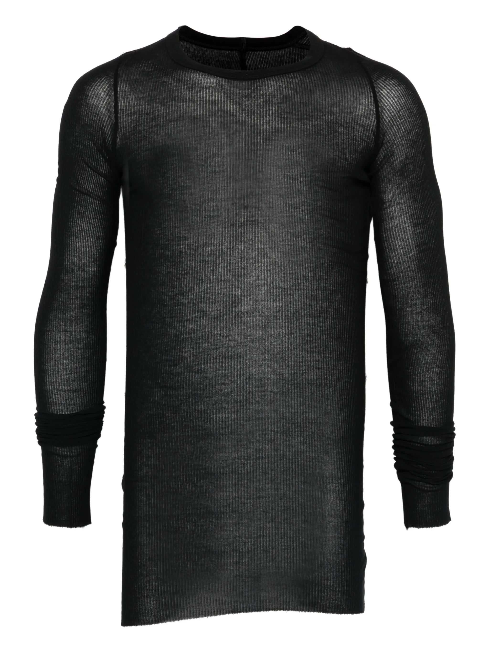 long-sleeved stripped T-shirt
