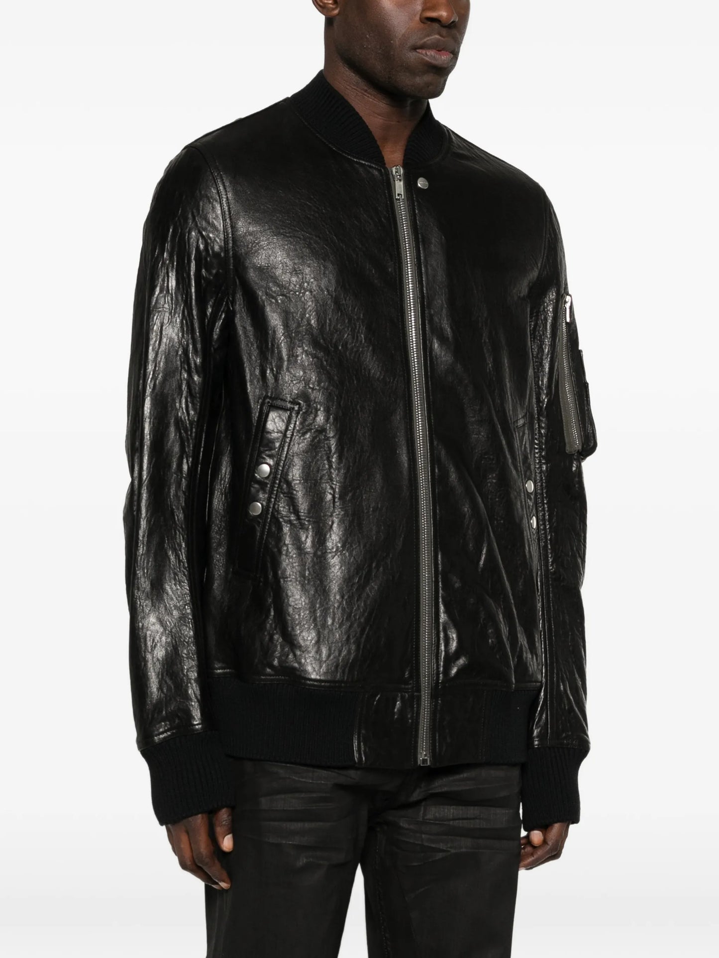 classic flight leather bomber jacket
