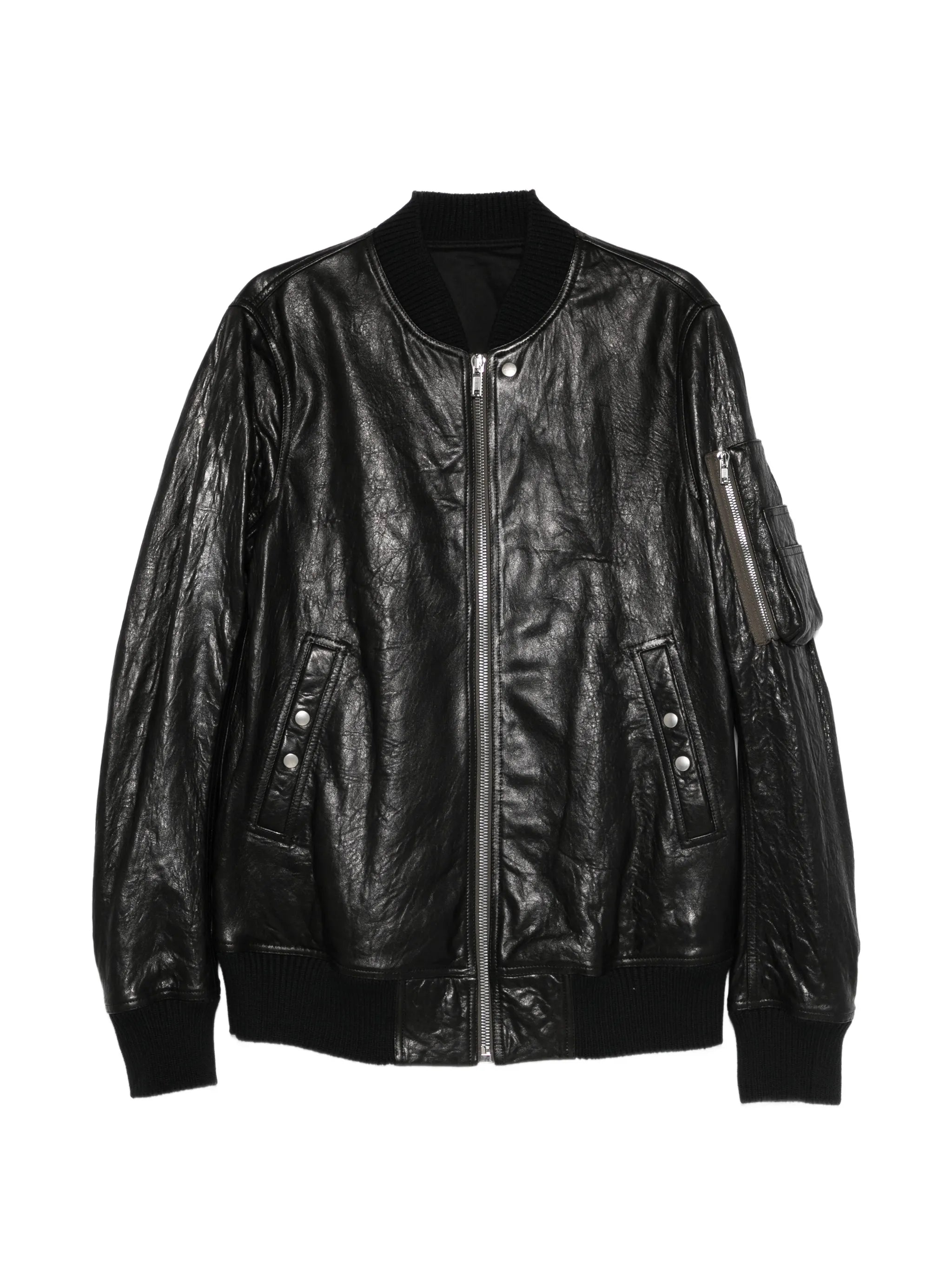 classic flight leather bomber jacket